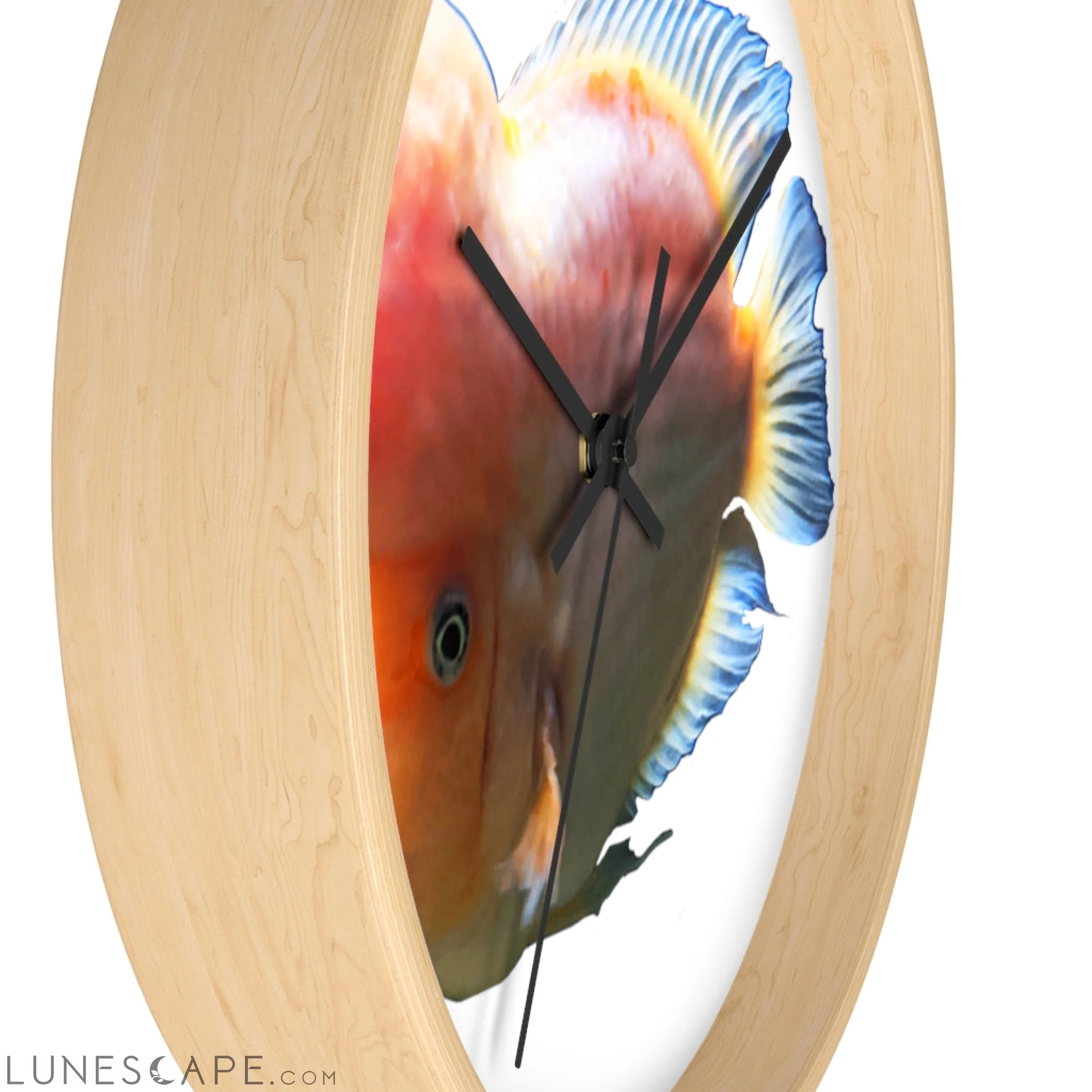 Orange Fish Wall clock LUNESCAPE