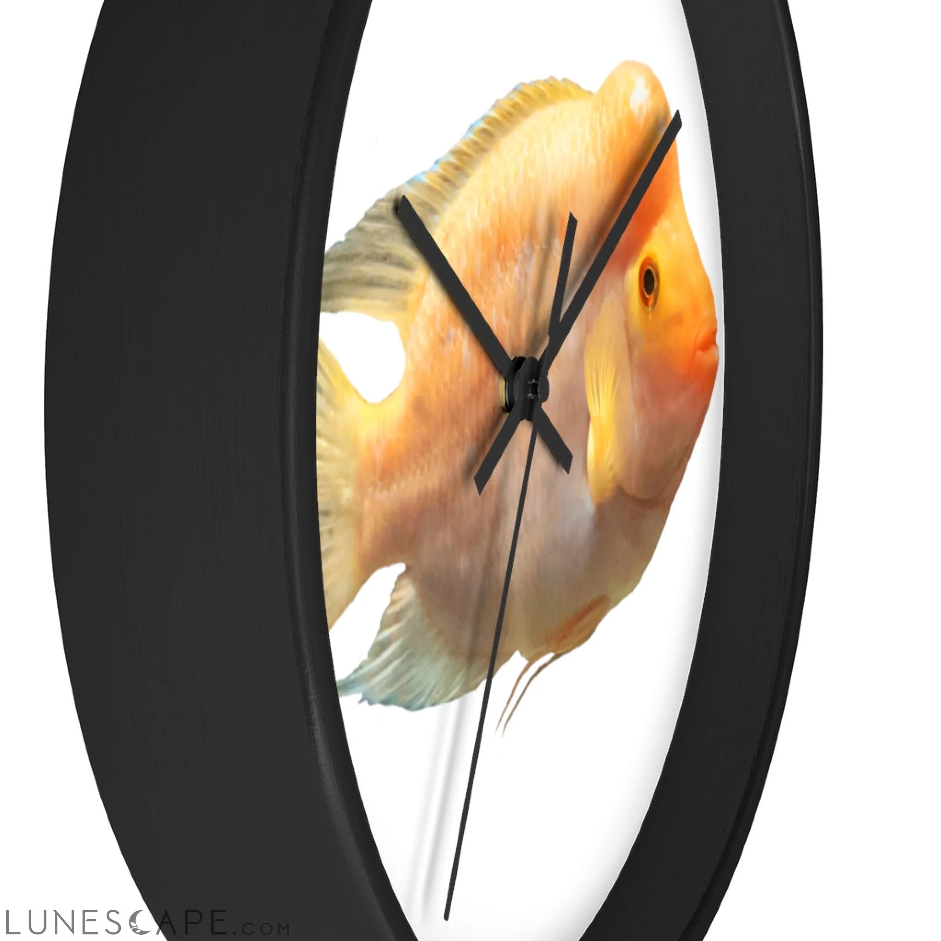 Orange Fish Wall clock LUNESCAPE
