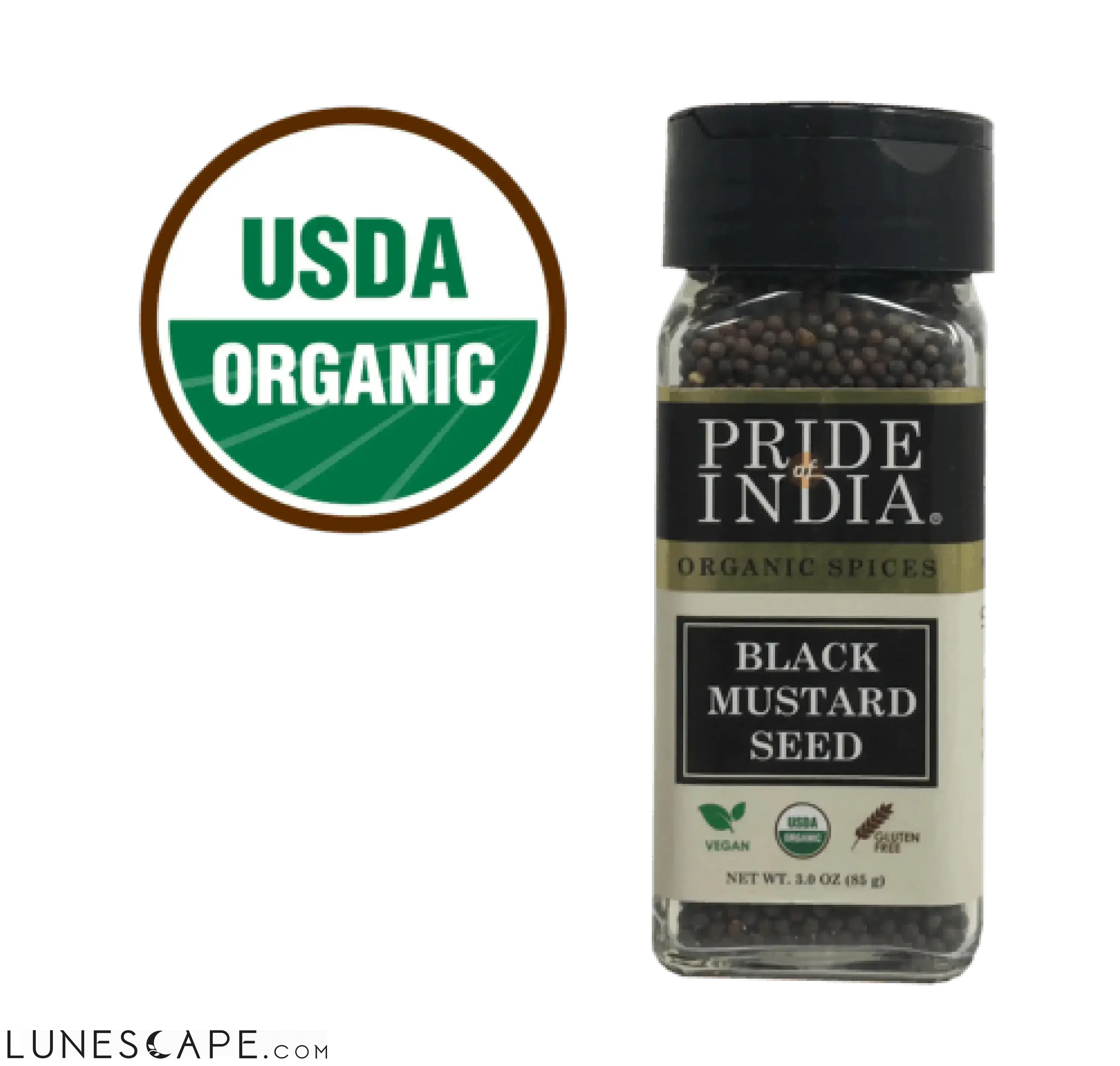Organic Black Mustard Seed Whole LUNESCAPE