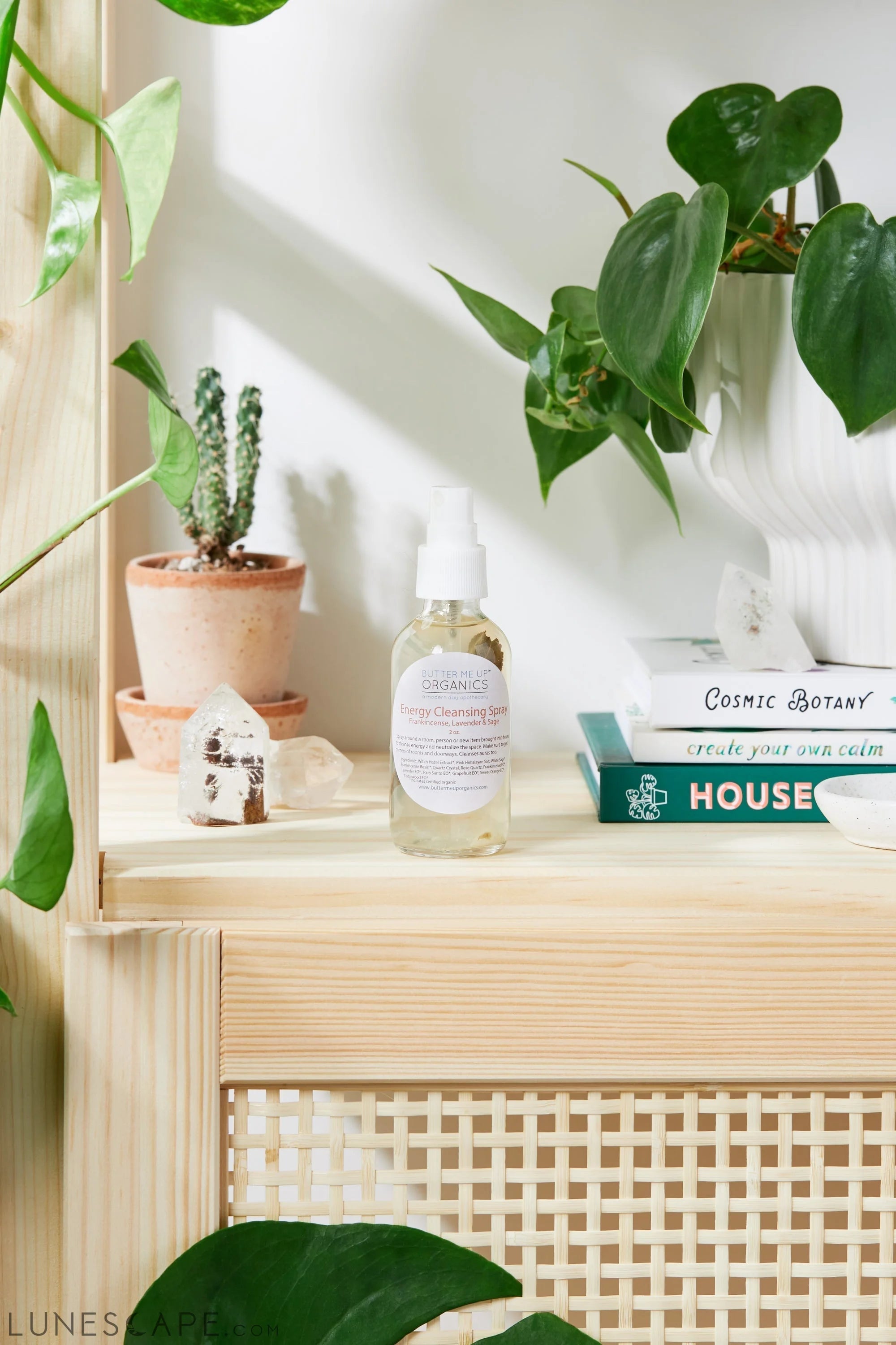 Organic Energy Cleansing Spray / Smudge Spray / Space Clearing / LUNESCAPE