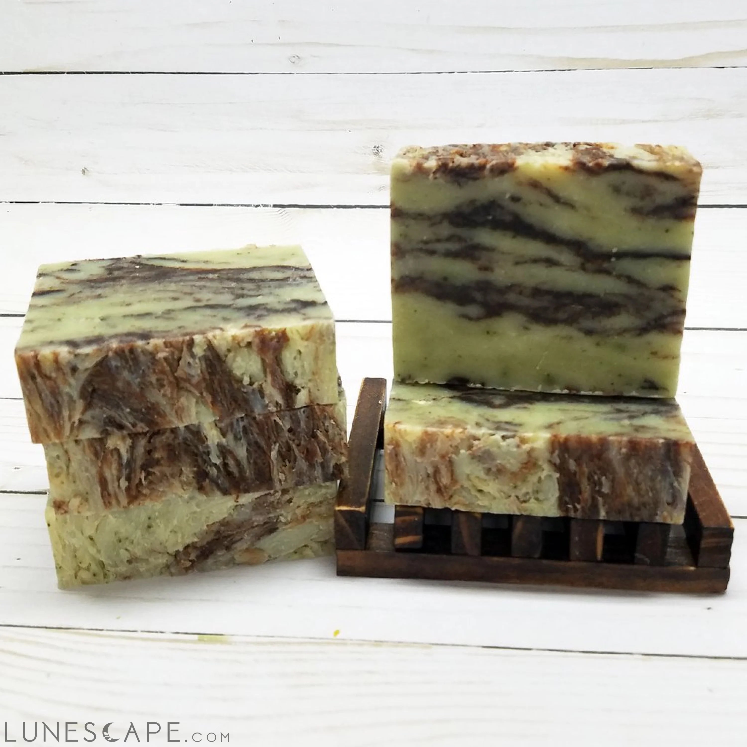 Organic Mint Chocolate Handmade Soap LUNESCAPE