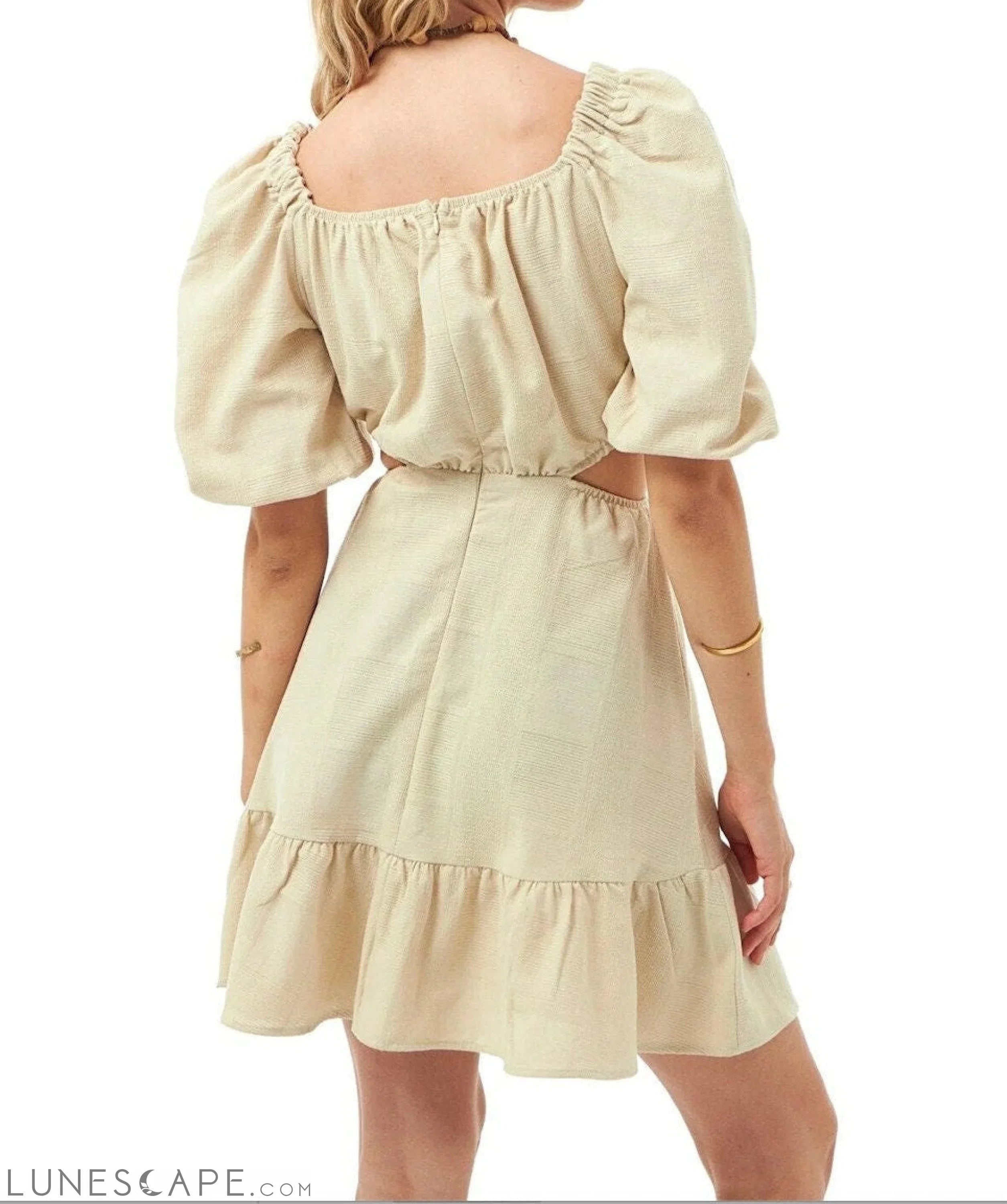 Organic Raw Cotton Goddess Dress LUNESCAPE