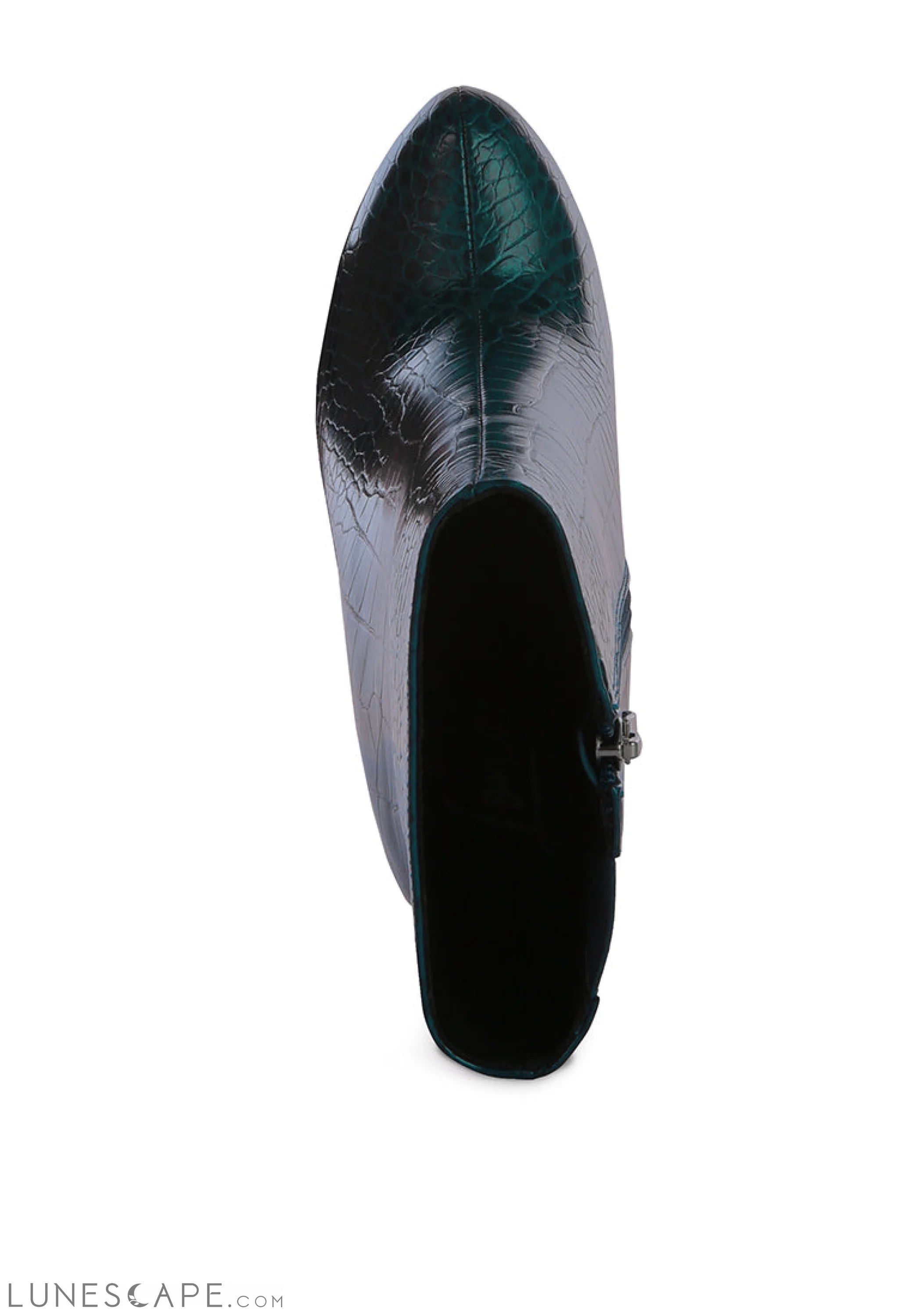 Orion High Heeled Croc Ankle Boot LUNESCAPE