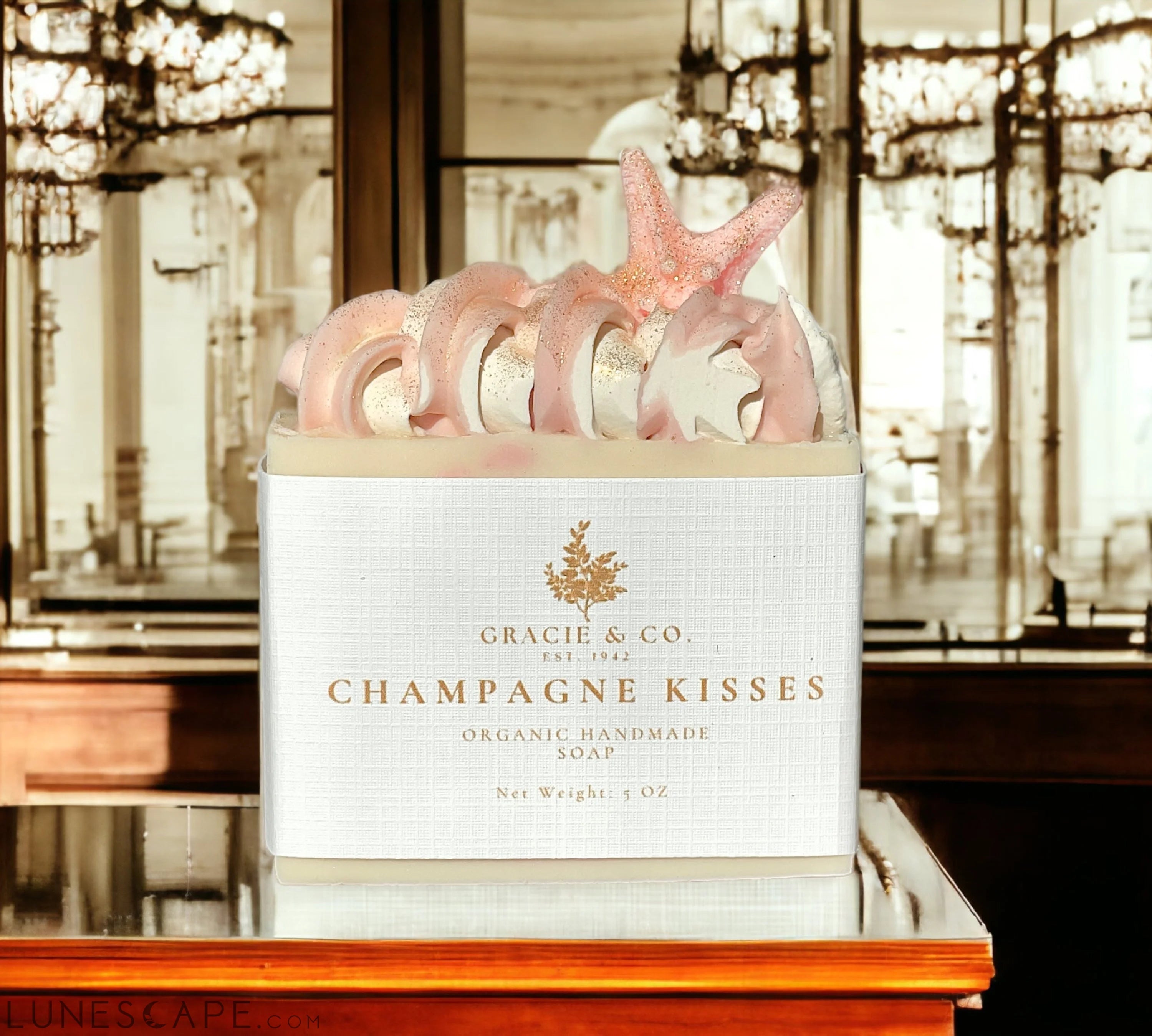 Over The Top Champagne Kisses Shea Butter Soap LUNESCAPE