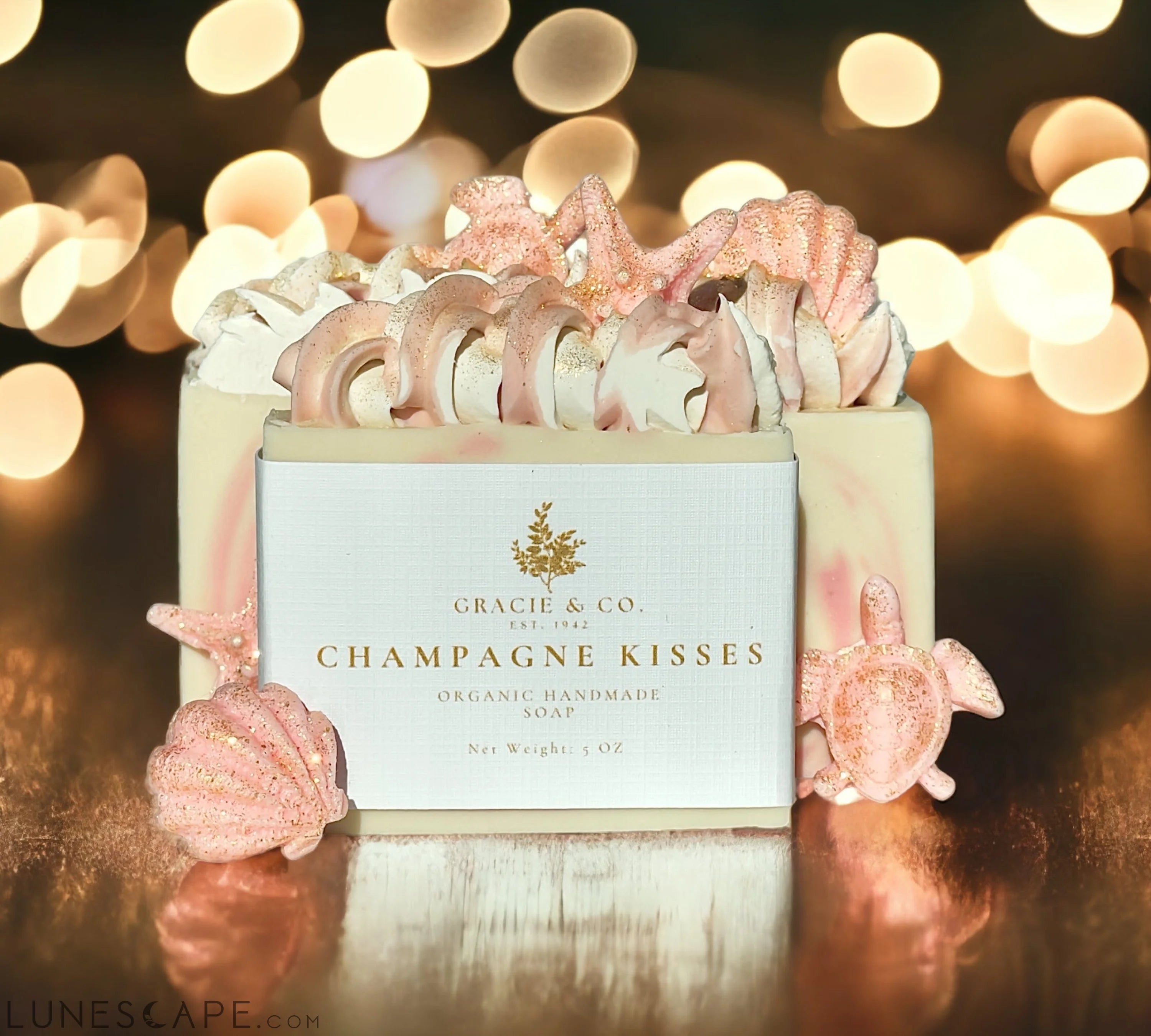 Over The Top Champagne Kisses Shea Butter Soap LUNESCAPE