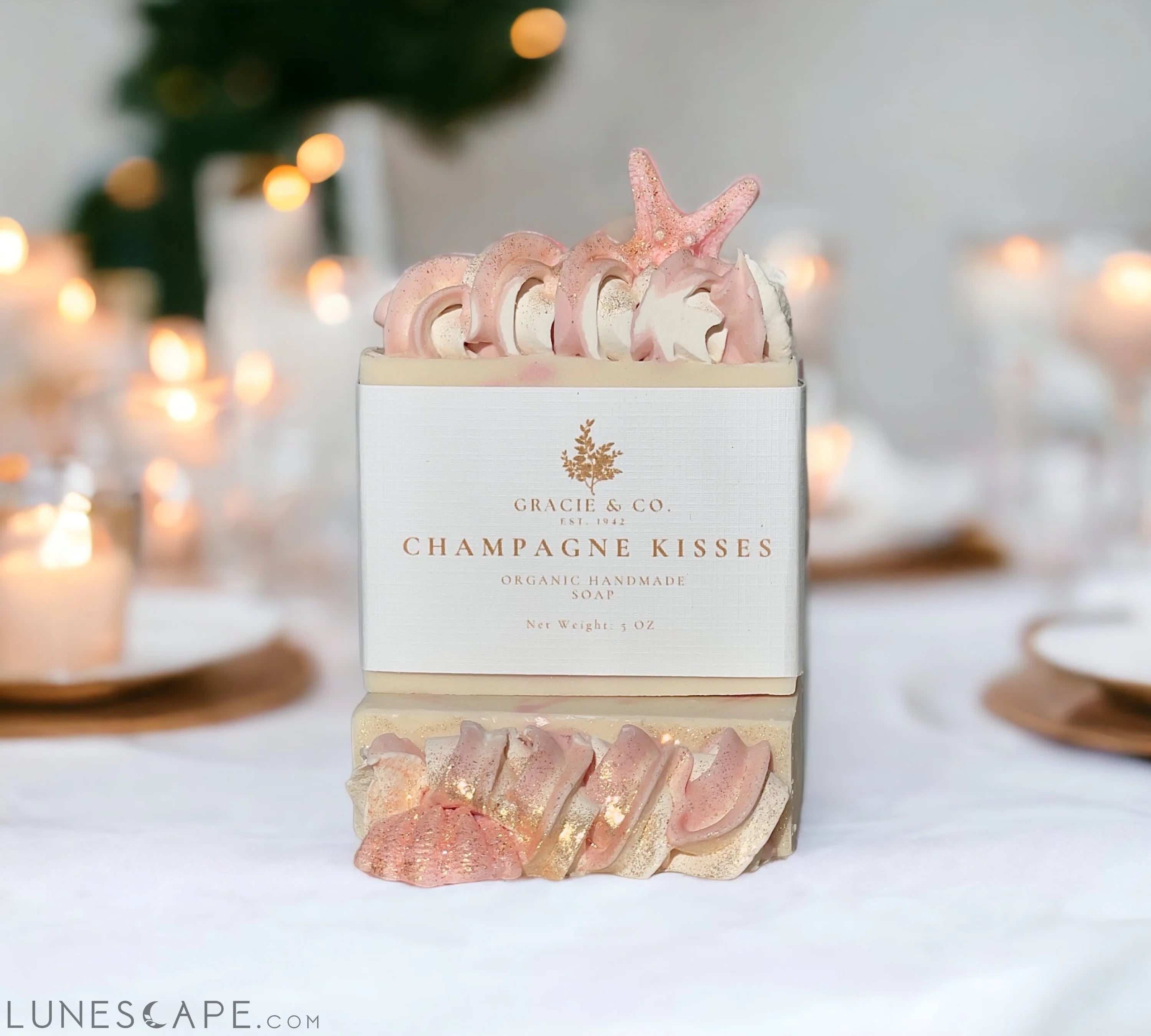 Over The Top Champagne Kisses Shea Butter Soap LUNESCAPE
