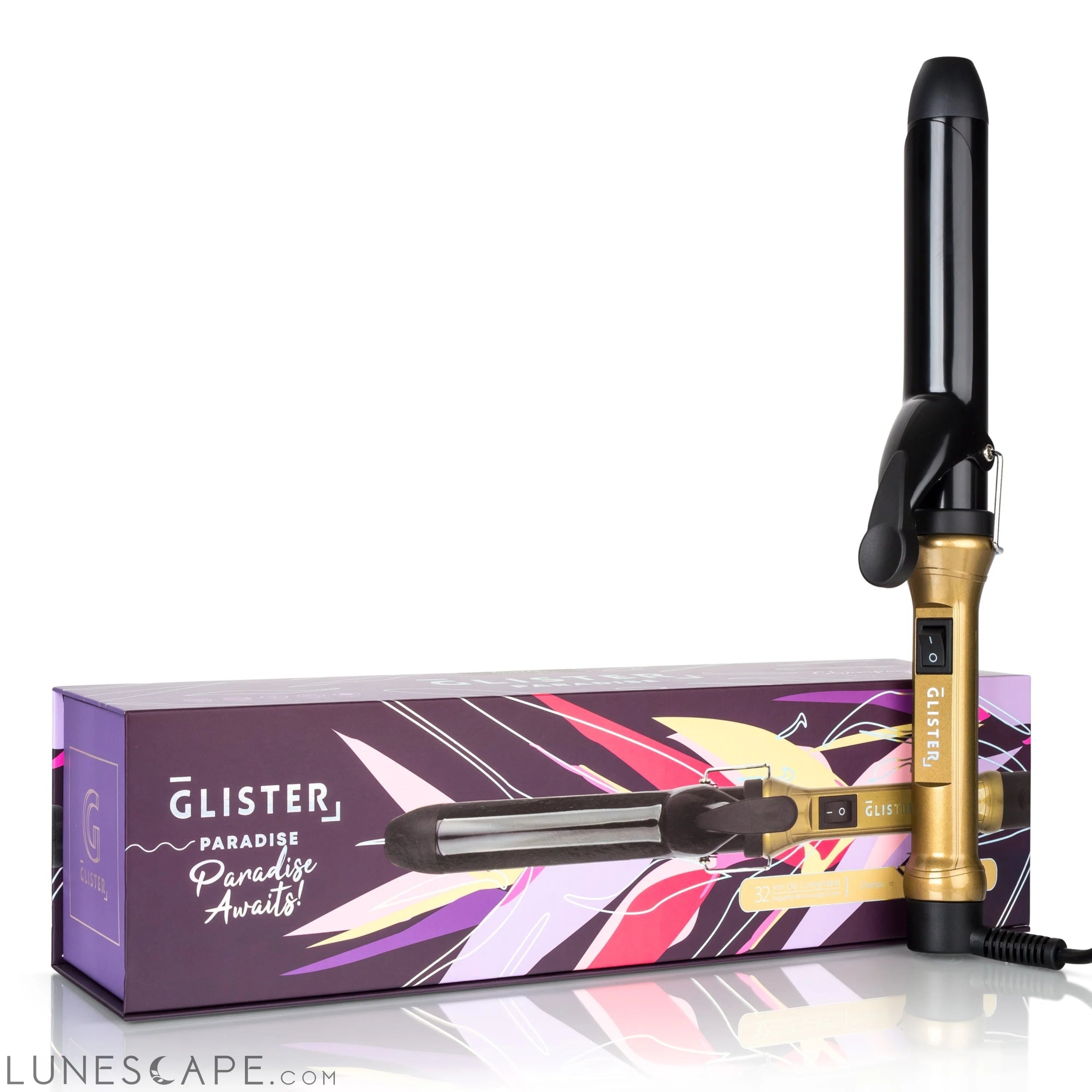Paradise 32mm Max Volume Clip Curler - Champagne LUNESCAPE