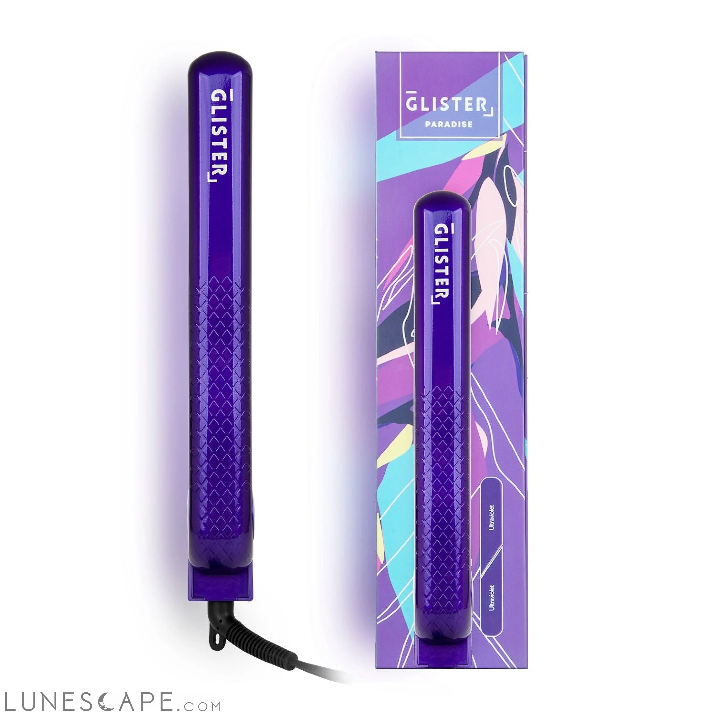Paradise Flat Iron with Tourmaline Gemstone Infusion - Ultraviolet LUNESCAPE