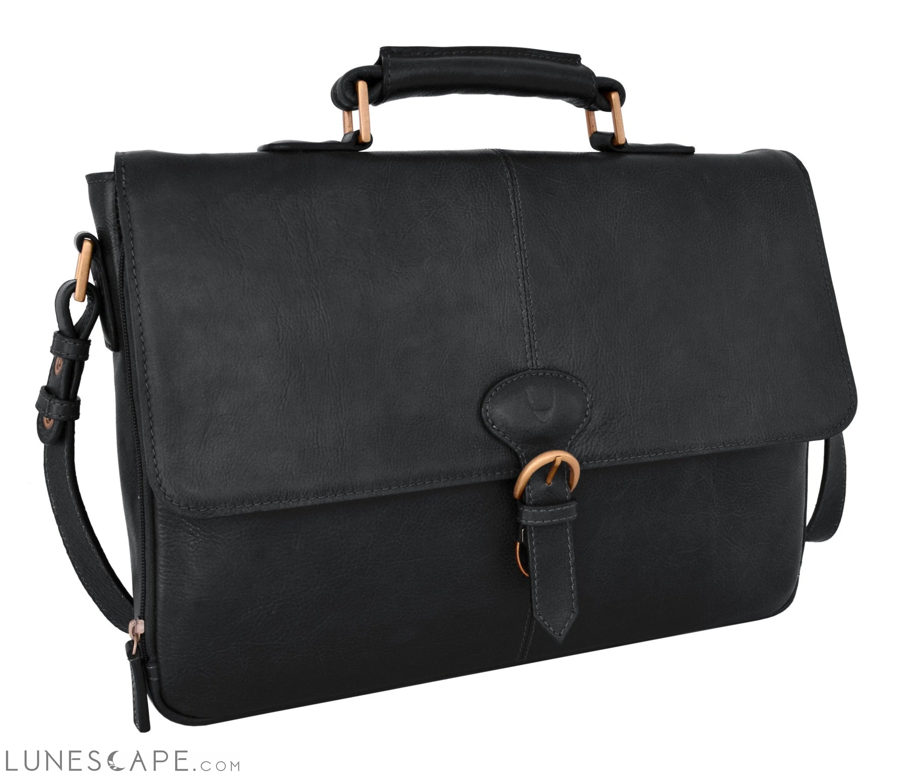 Parker Leather Medium Briefcase LUNESCAPE