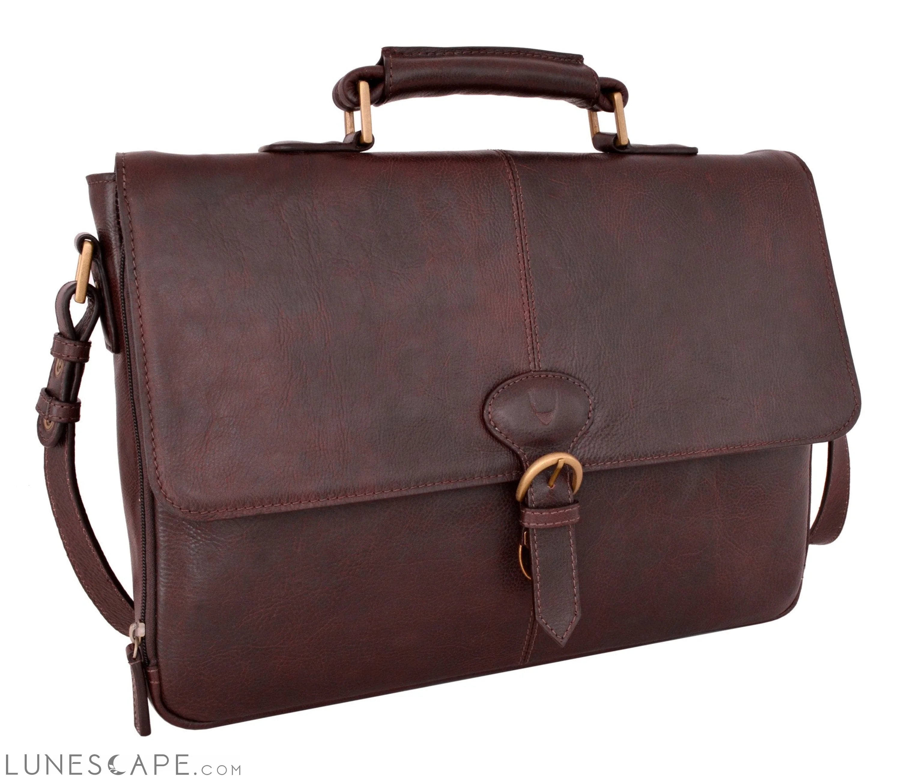 Parker Leather Medium Briefcase LUNESCAPE