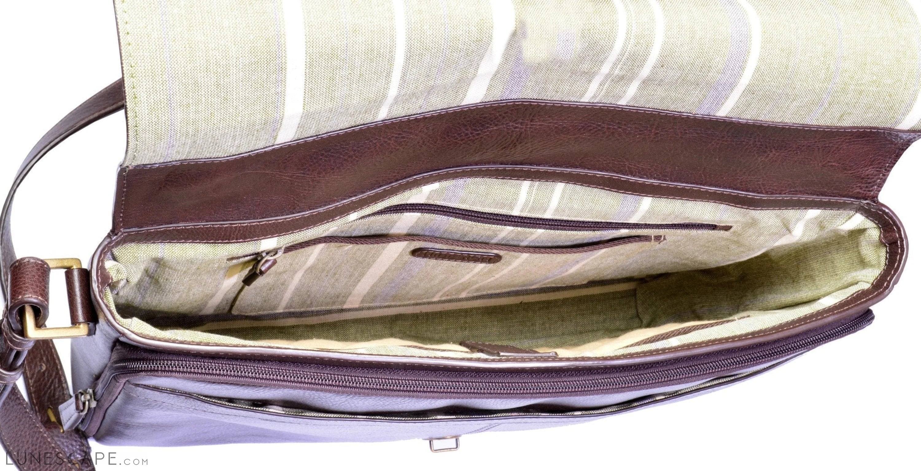 Parker Leather Medium Briefcase LUNESCAPE
