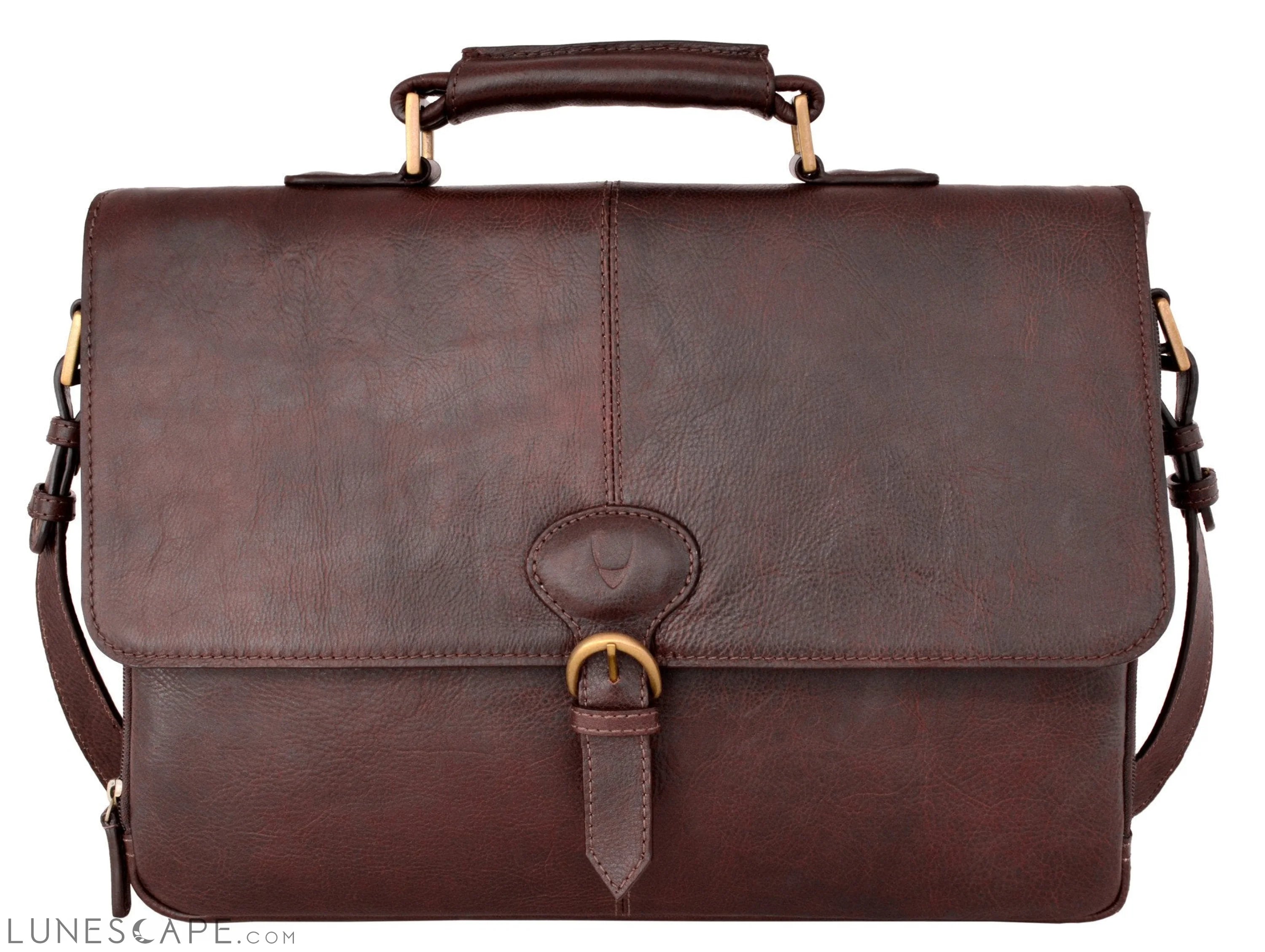 Parker Leather Medium Briefcase LUNESCAPE