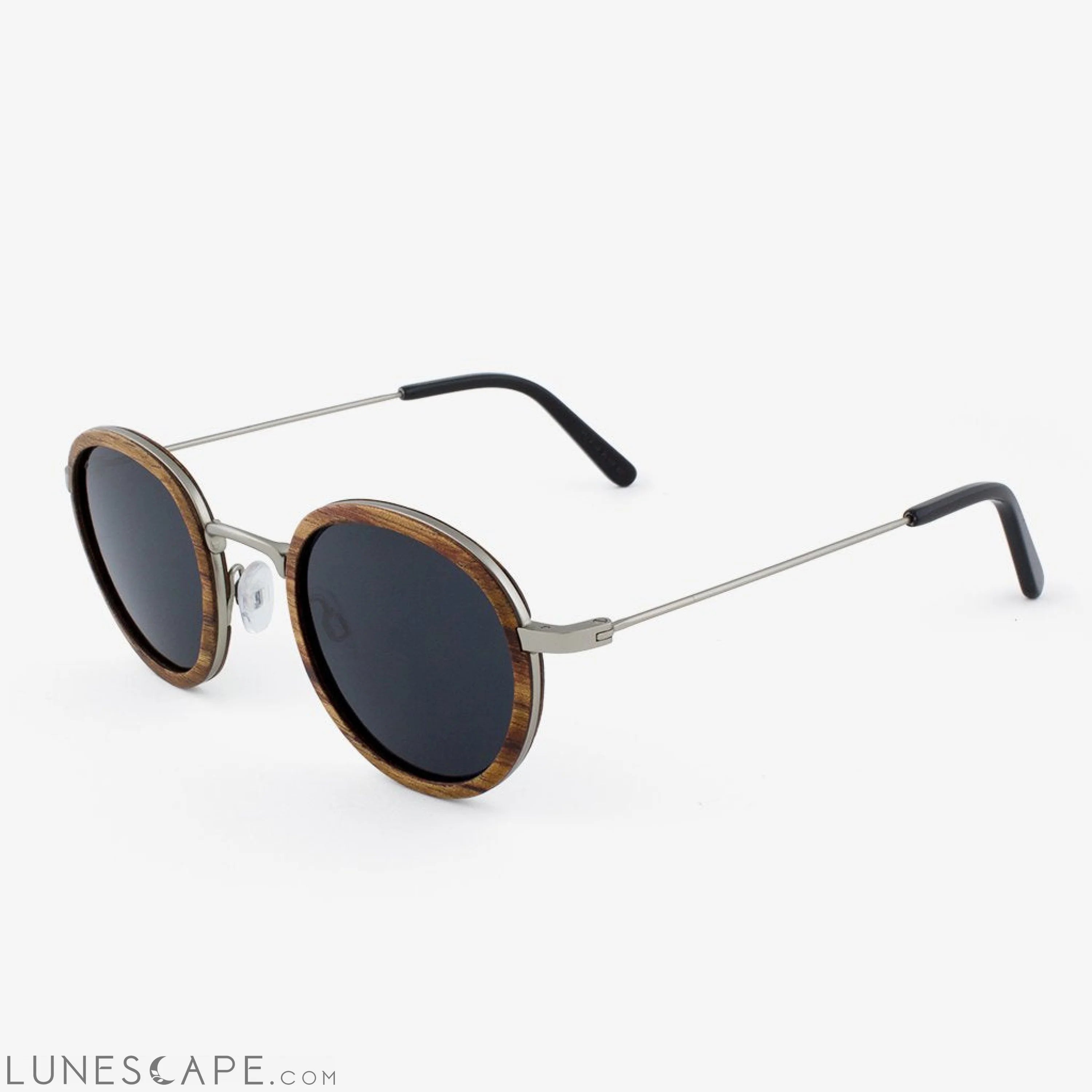 Pasco - Featherlight Titanium & Wood Sunglasses LUNESCAPE