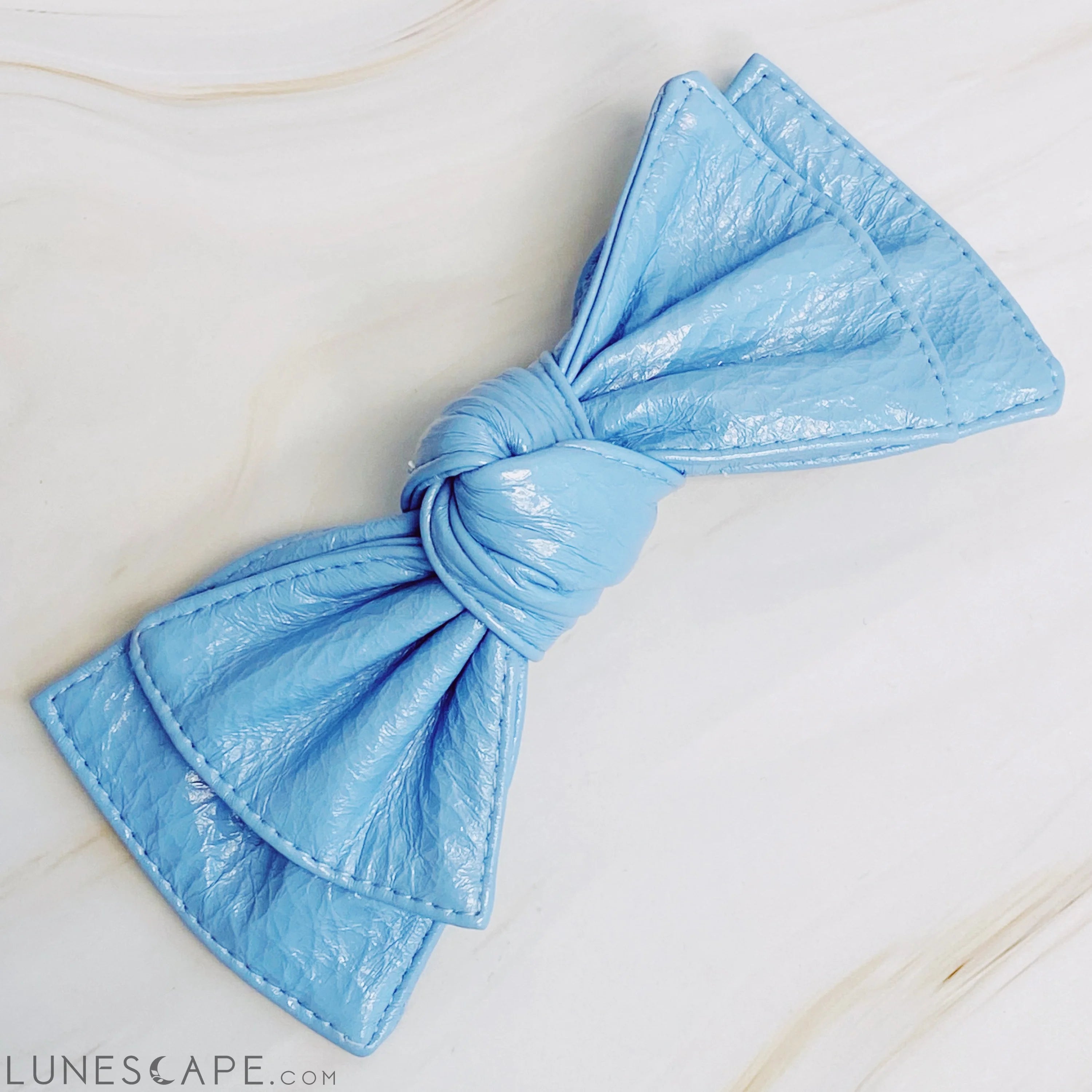 Patent Double Bow Hair Clip LUNESCAPE