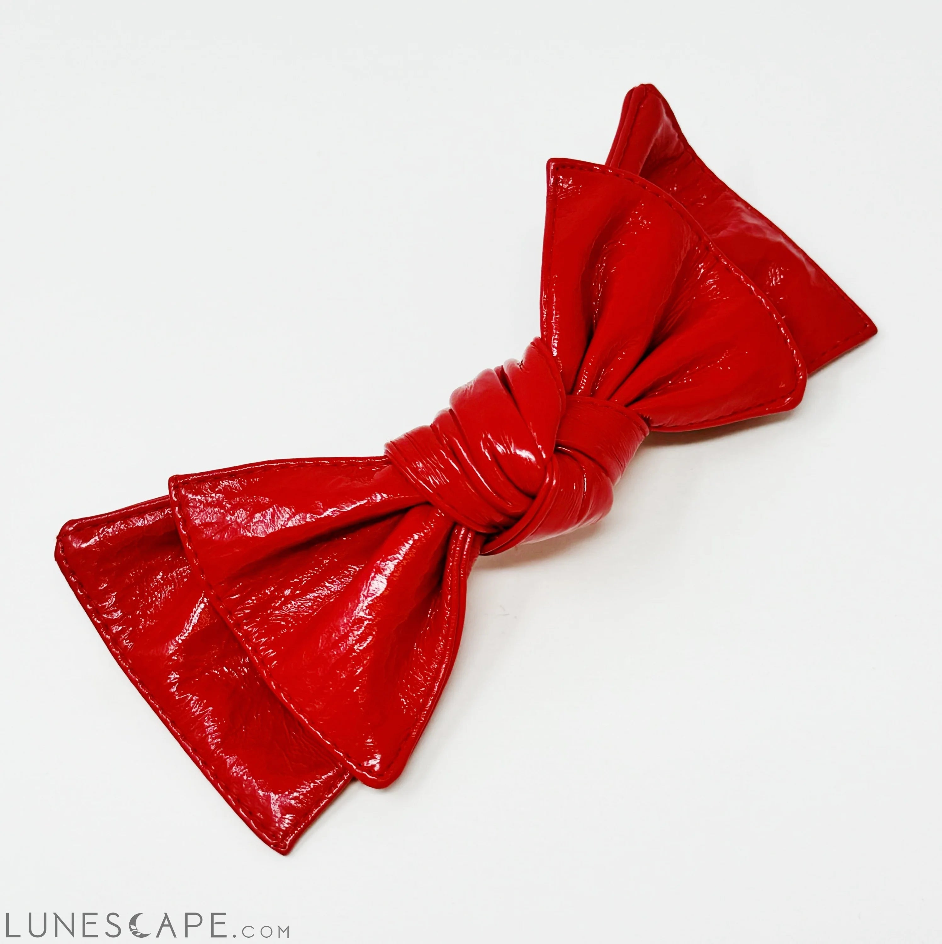 Patent Double Bow Hair Clip LUNESCAPE