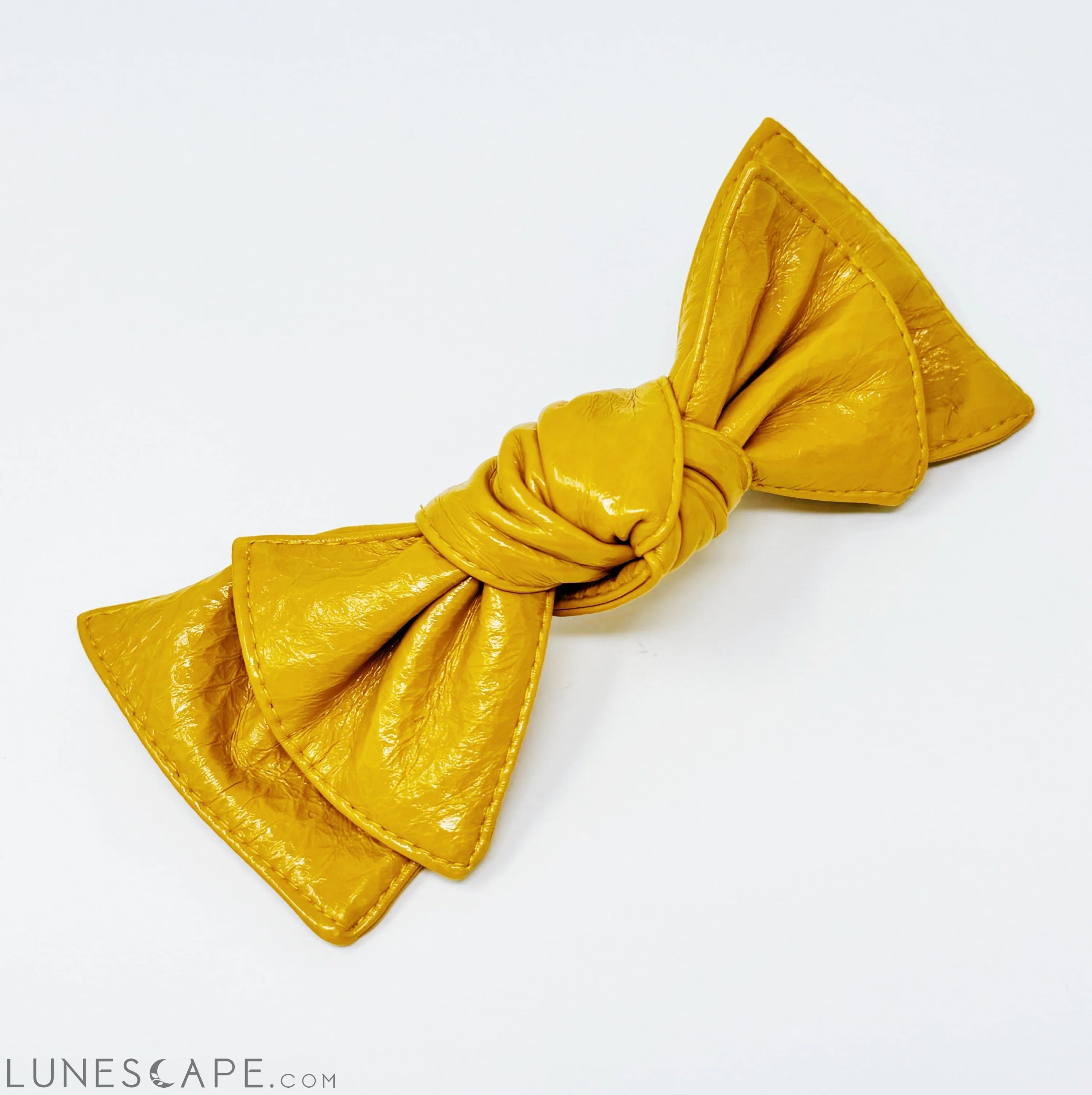 Patent Double Bow Hair Clip LUNESCAPE