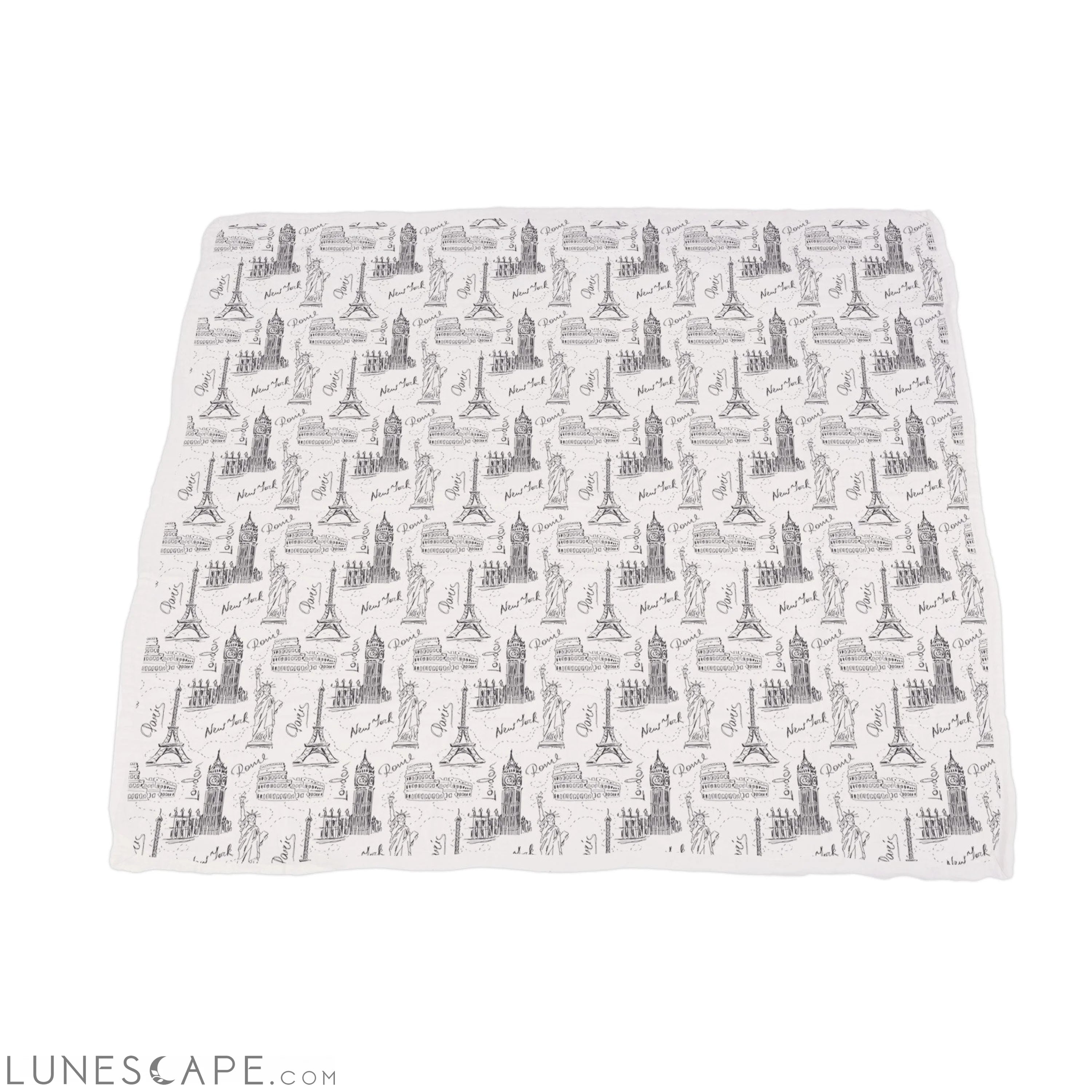Pearl Polka Dot and London, Paris, New York Newcastle Blanket LUNESCAPE