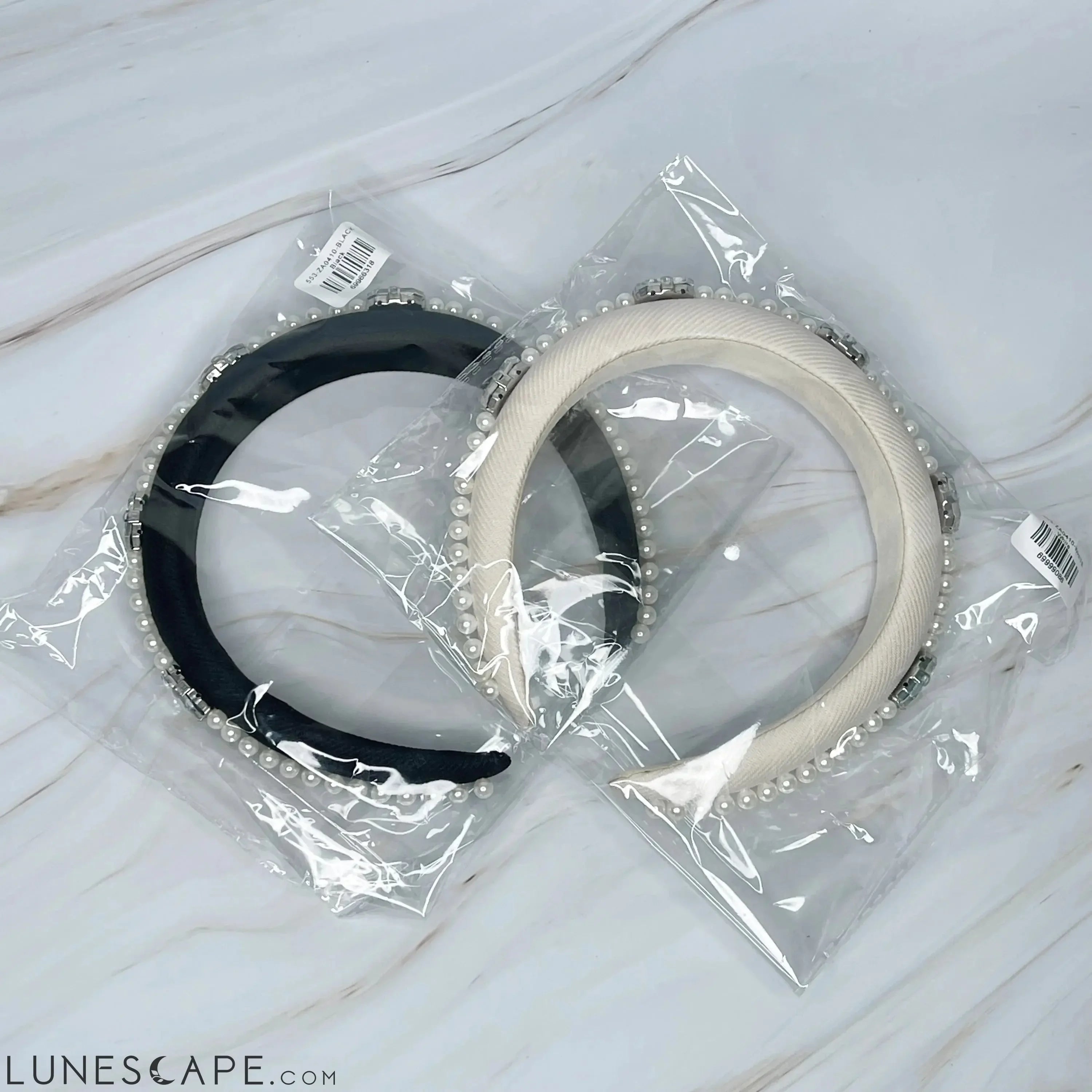 Pearls And Jewels Lined Headband LUNESCAPE