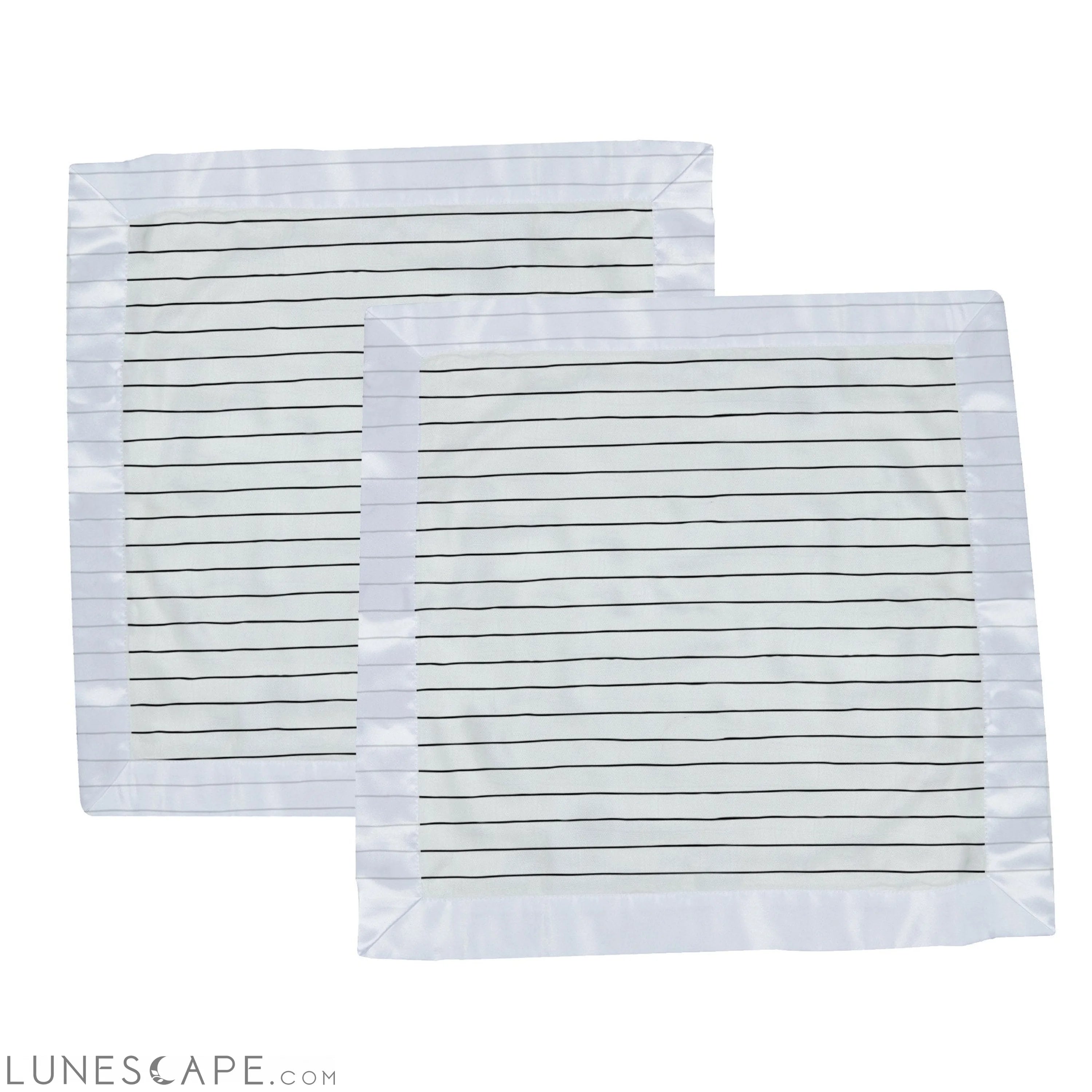 Pencil Stripe Bamboo Muslin Security Blankie LUNESCAPE