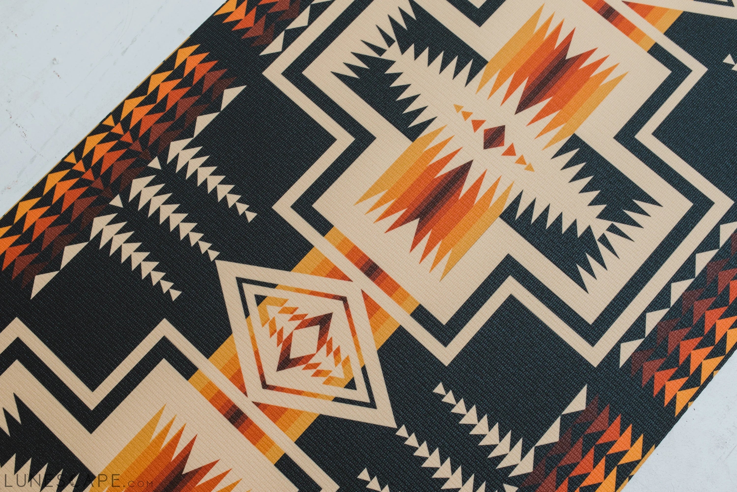 Pendleton X Yune Yoga Mat Harding Black 5mm LUNESCAPE