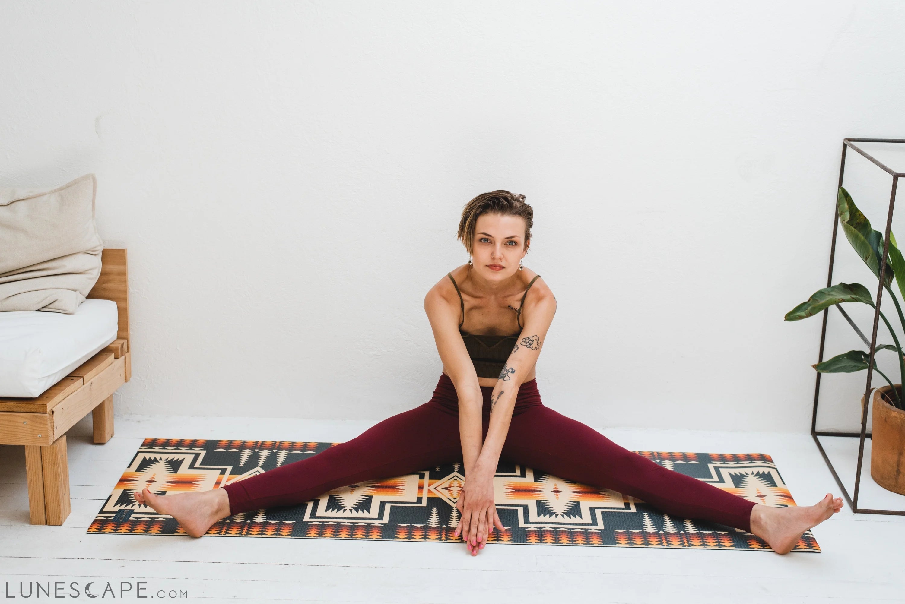 Pendleton X Yune Yoga Mat Harding Black 5mm LUNESCAPE