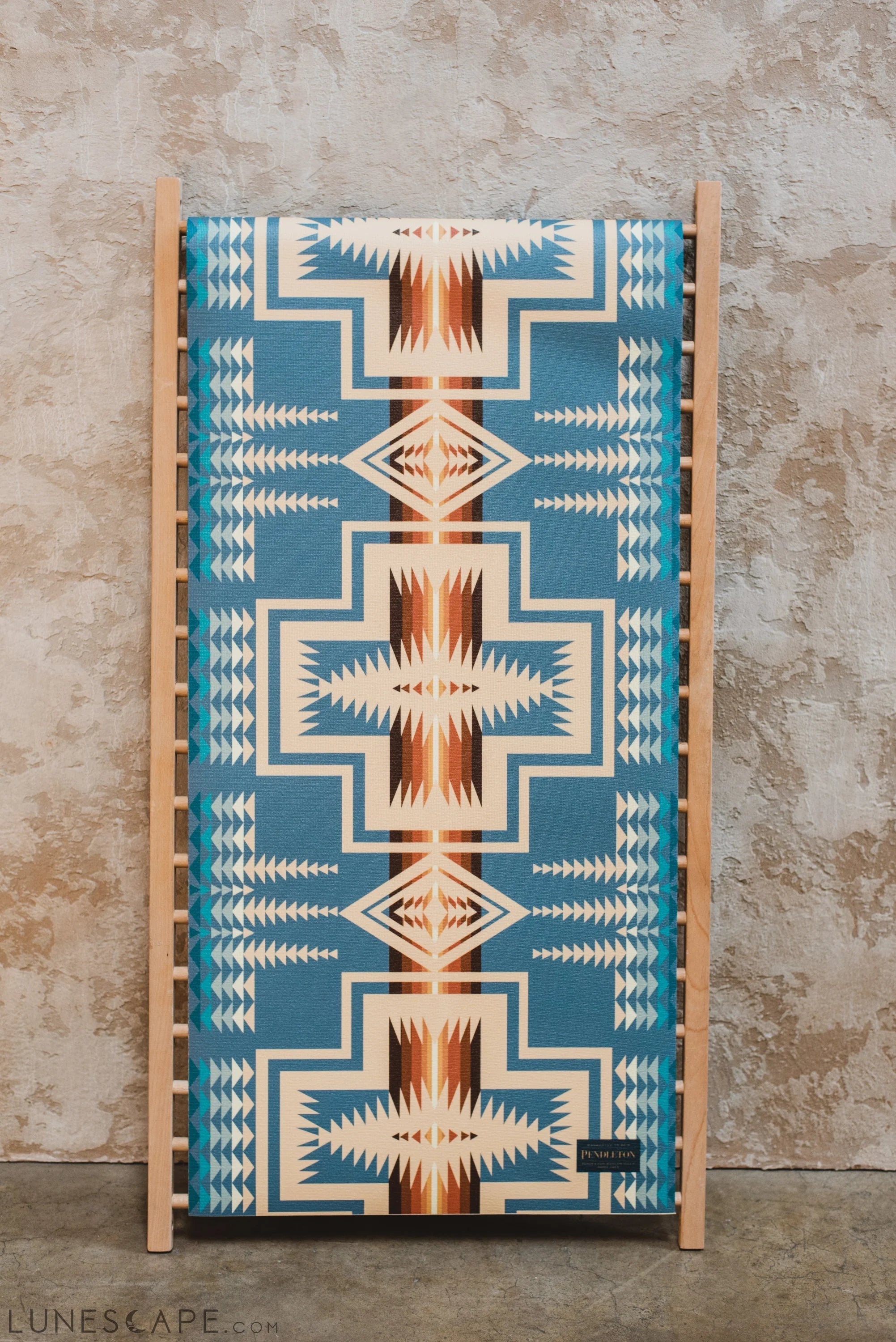 Pendleton X Yune Yoga Mat Harding Grey 5mm LUNESCAPE