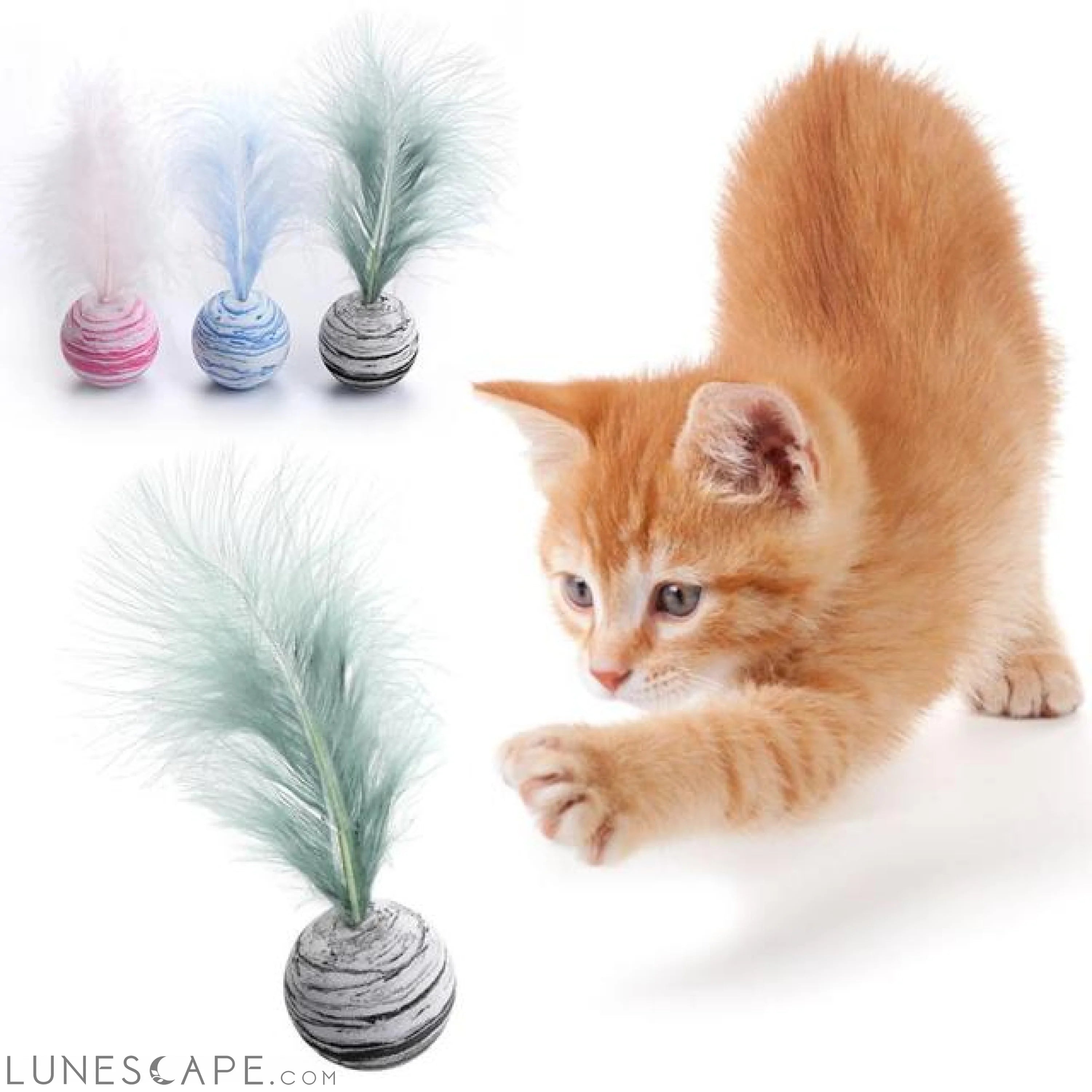 Pet Ball with feather LUNESCAPE
