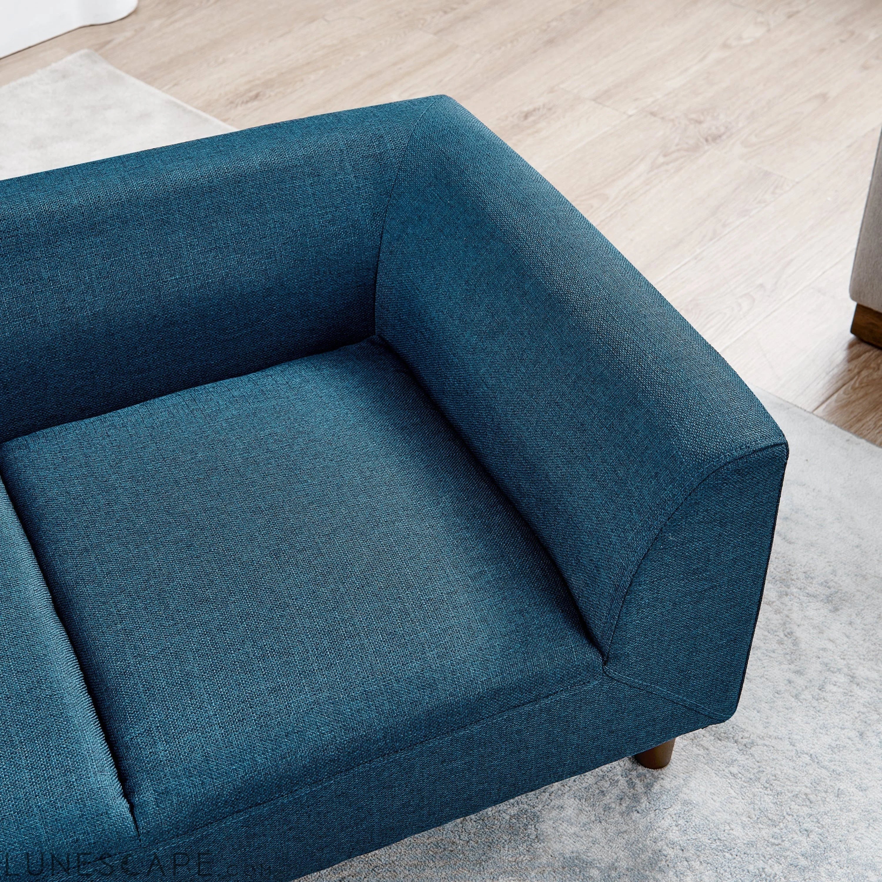 Pet sofa with backrest and armrests, modern rectangular pet sofa LUNESCAPE