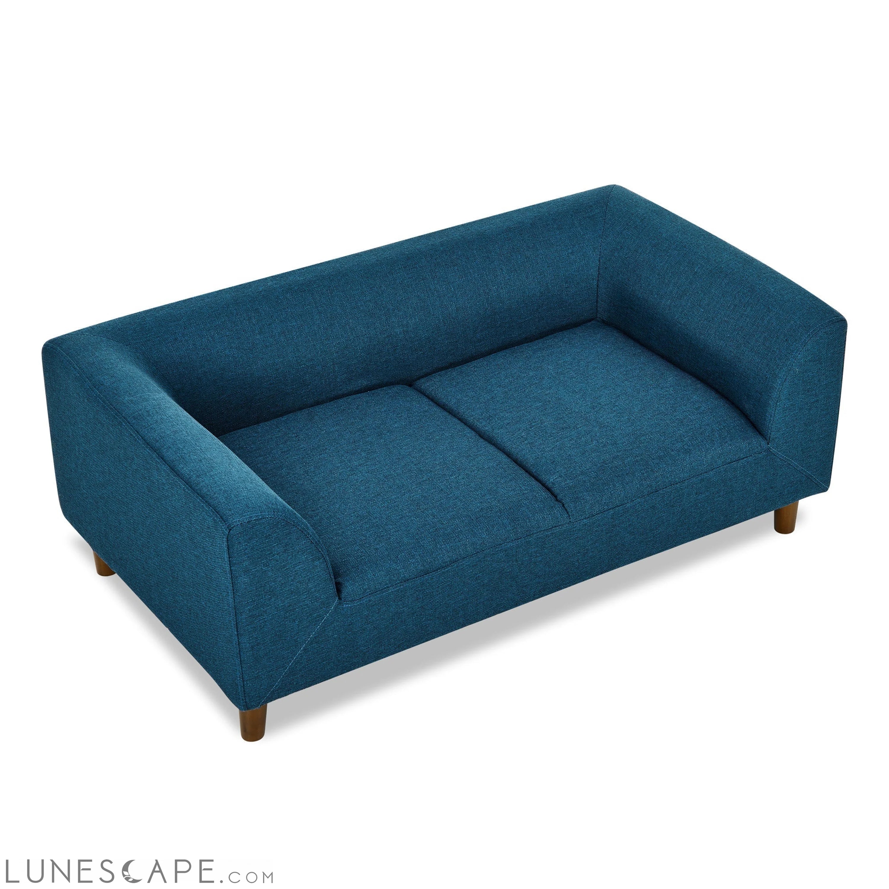 Pet sofa with backrest and armrests, modern rectangular pet sofa LUNESCAPE
