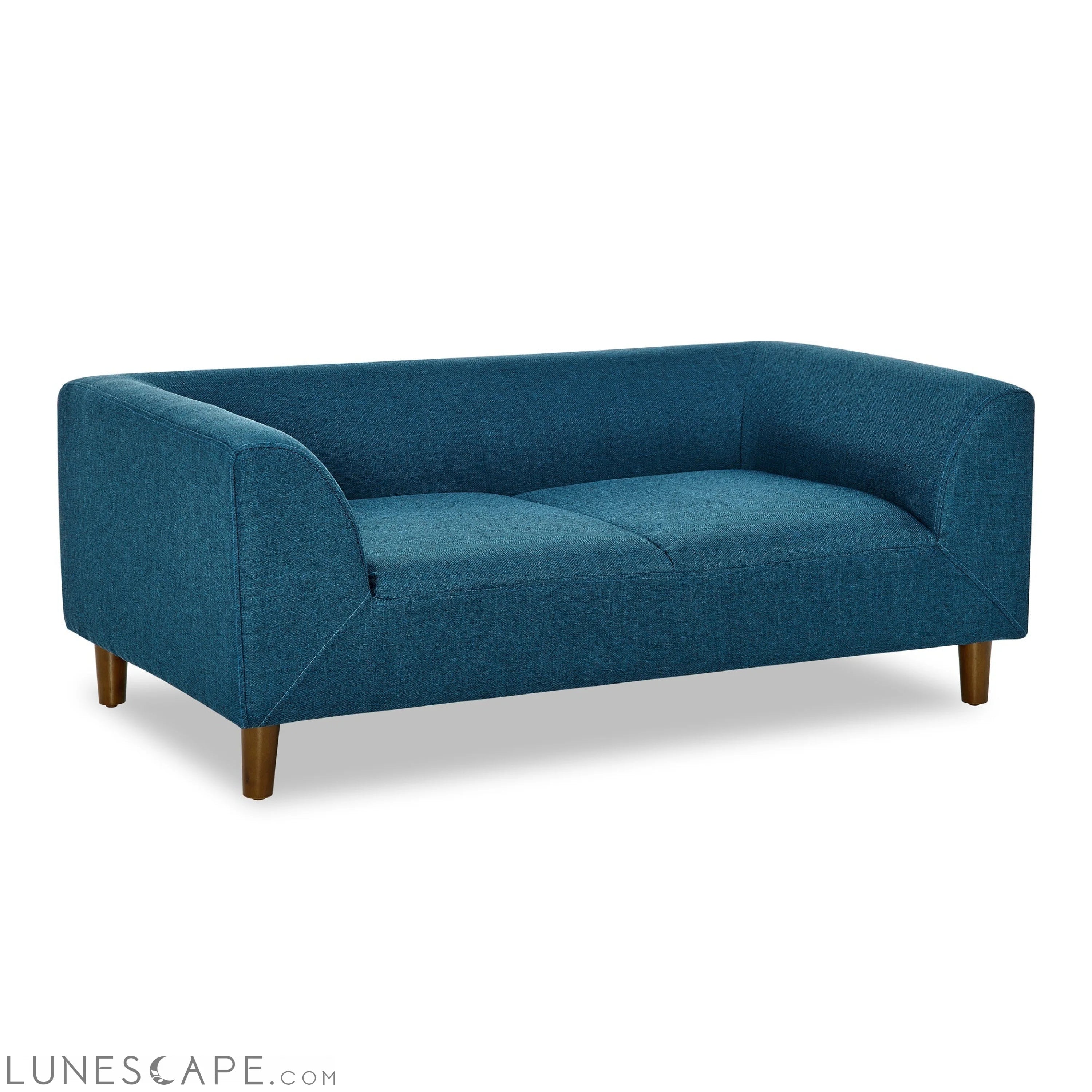 Pet sofa with backrest and armrests, modern rectangular pet sofa LUNESCAPE