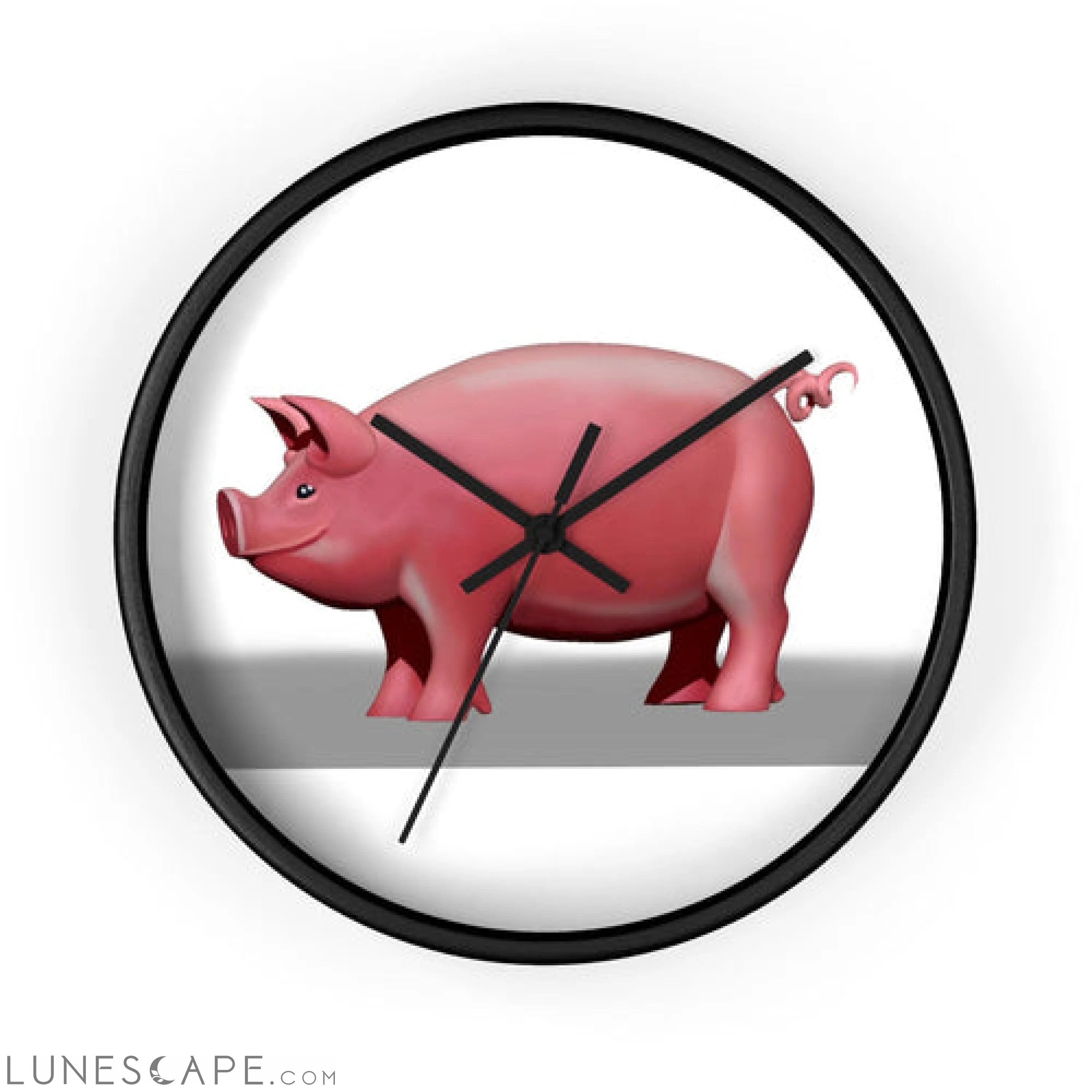 Pig Wall clock LUNESCAPE