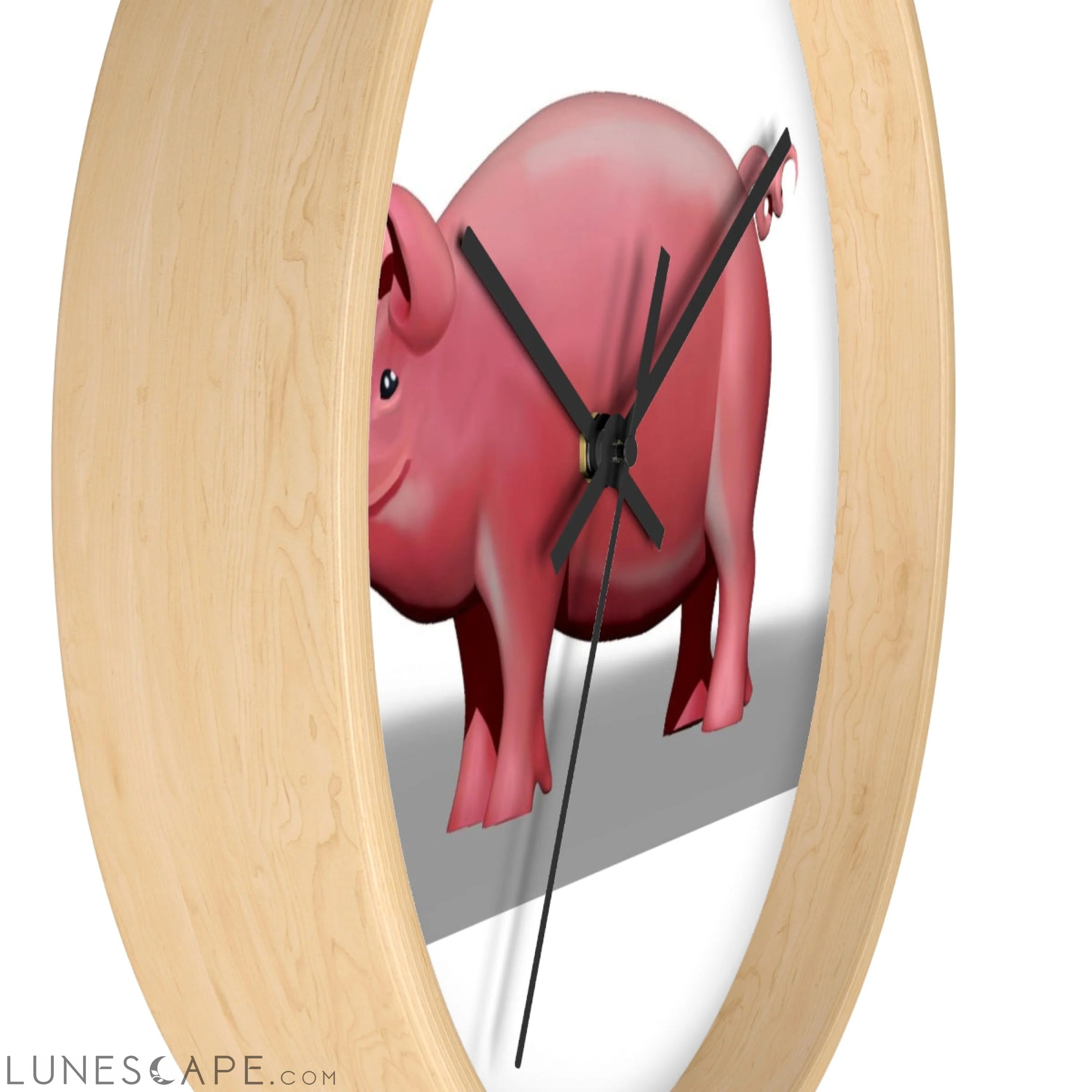Pig Wall clock LUNESCAPE