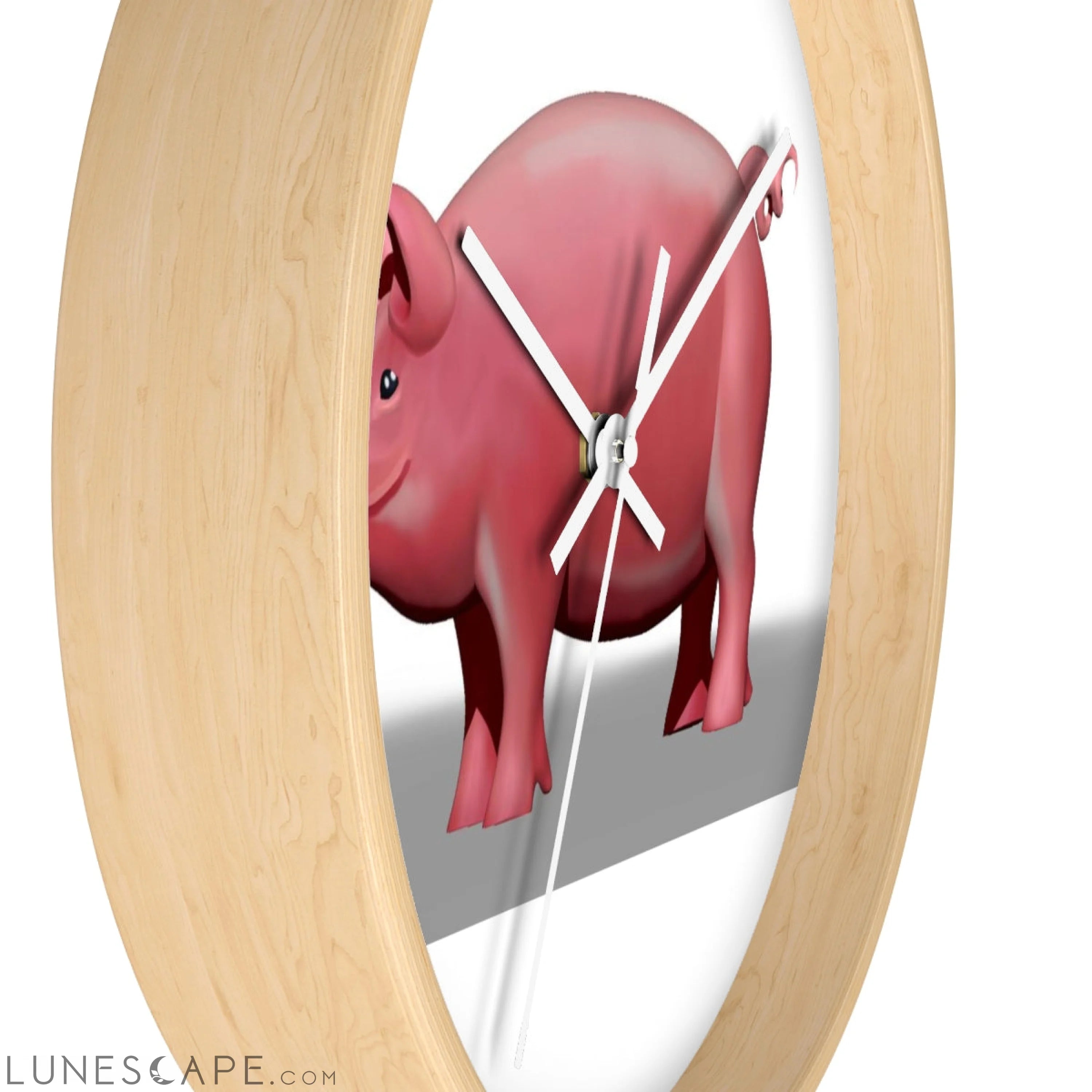 Pig Wall clock LUNESCAPE