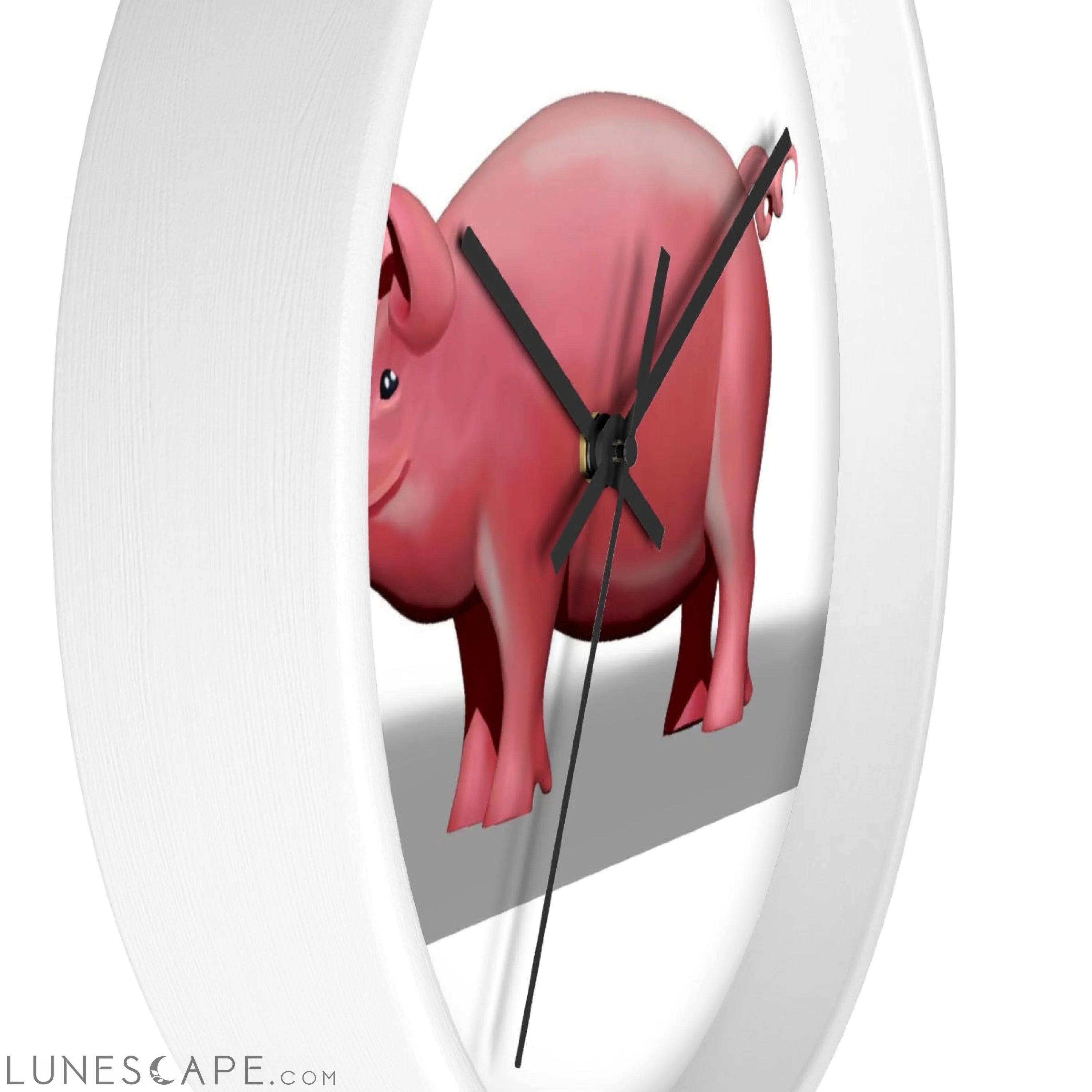 Pig Wall clock LUNESCAPE