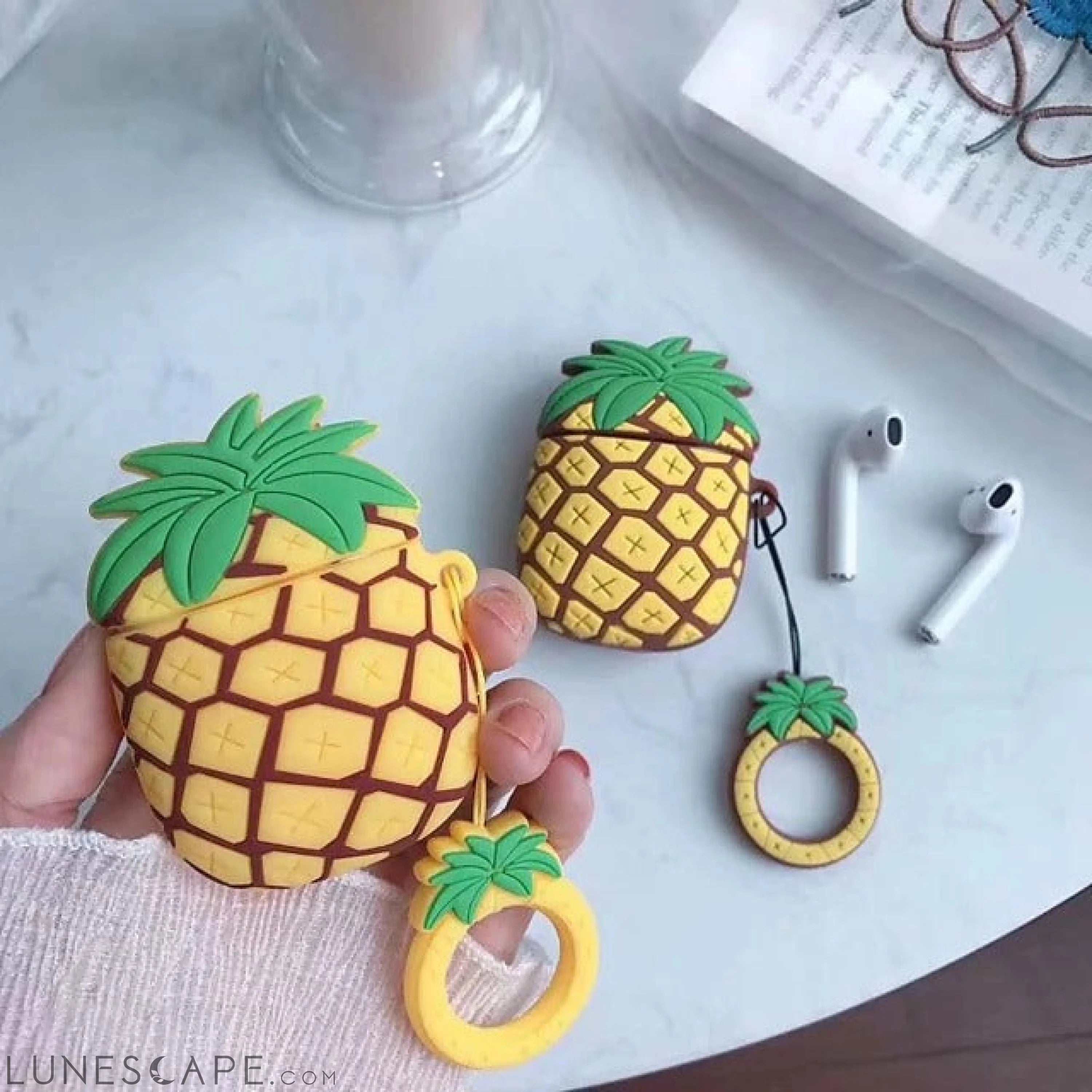 Pineapple AirPods Case Cartoon Protective Cover Soft LUNESCAPE