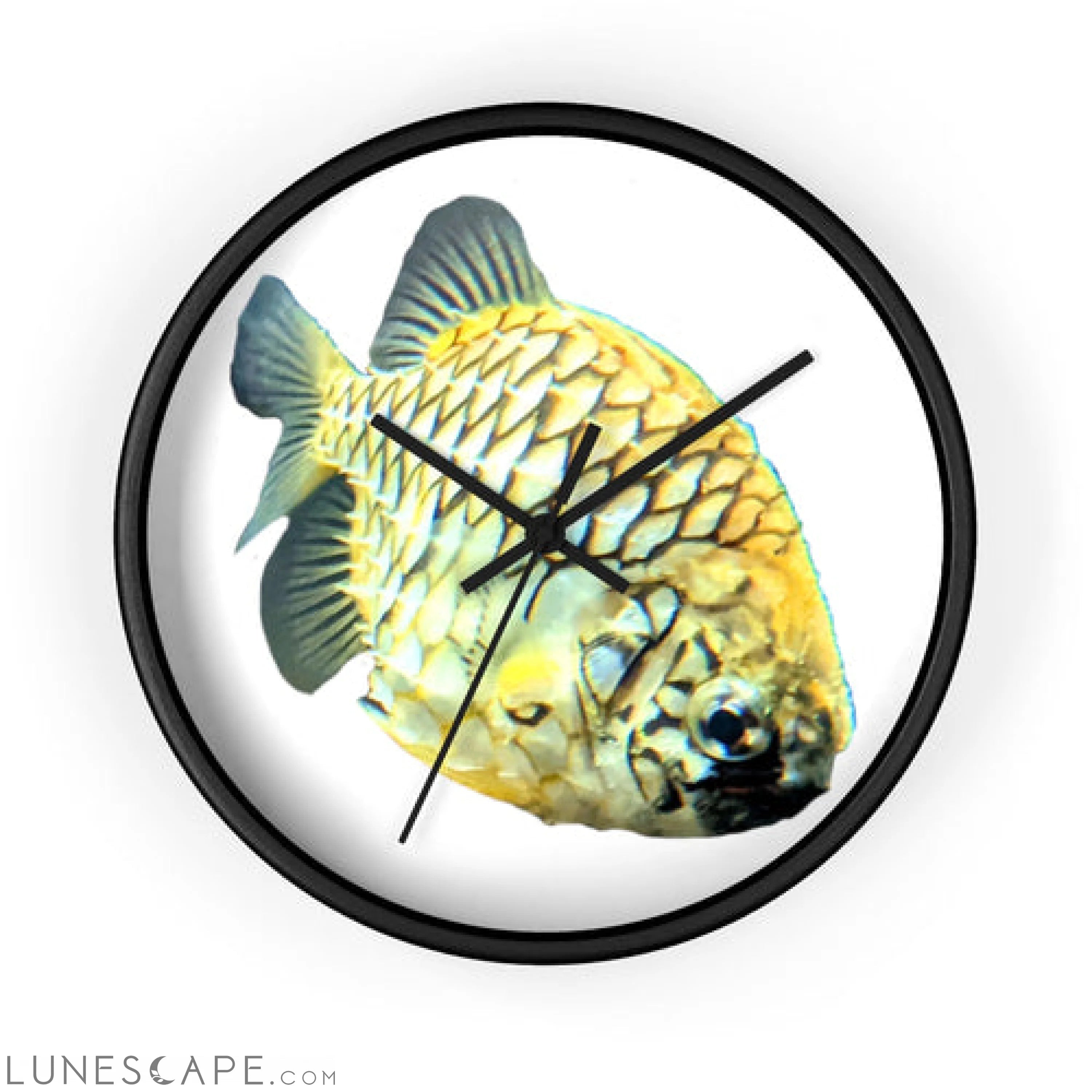 Pineapple Fish Wall clock LUNESCAPE