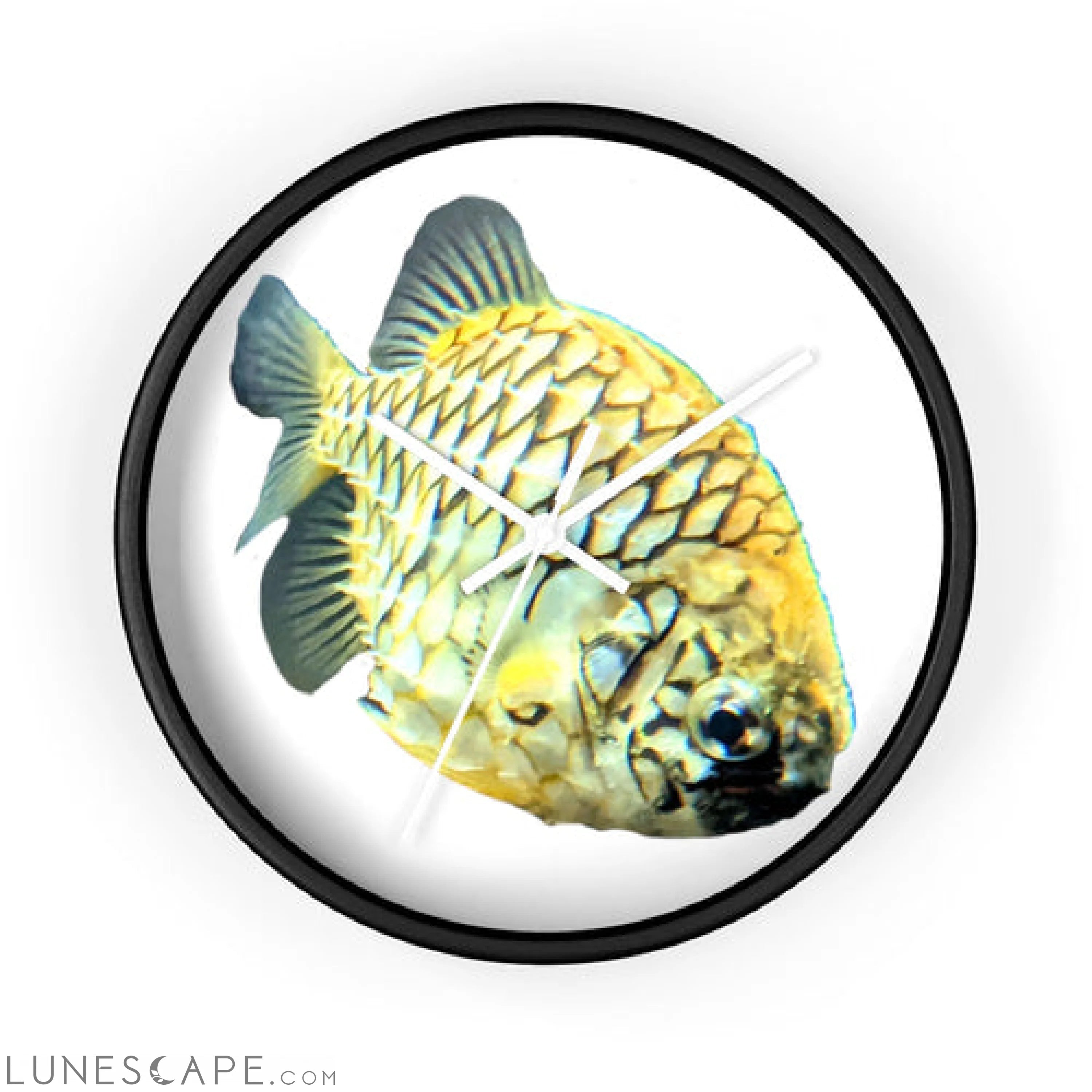 Pineapple Fish Wall clock LUNESCAPE