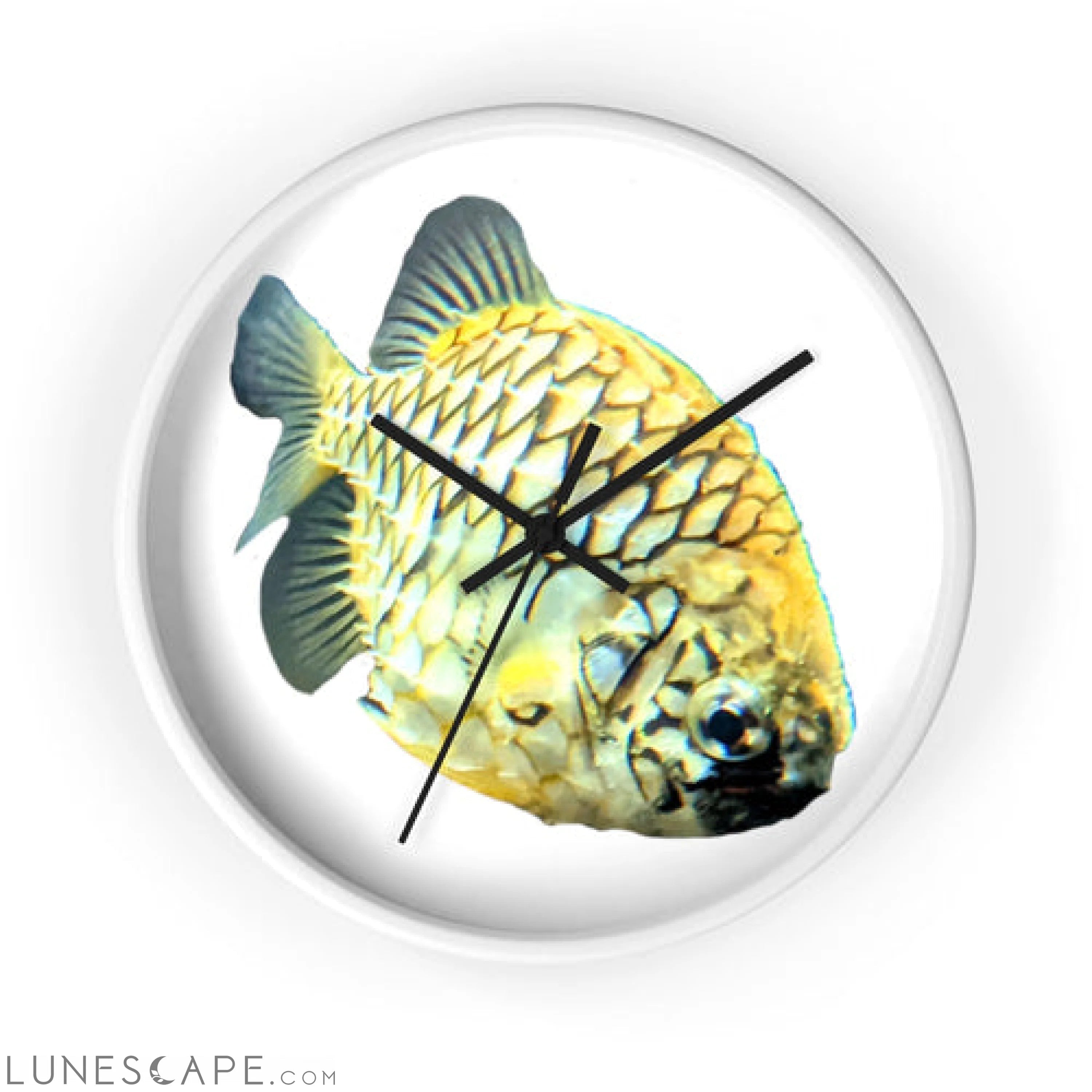 Pineapple Fish Wall clock LUNESCAPE