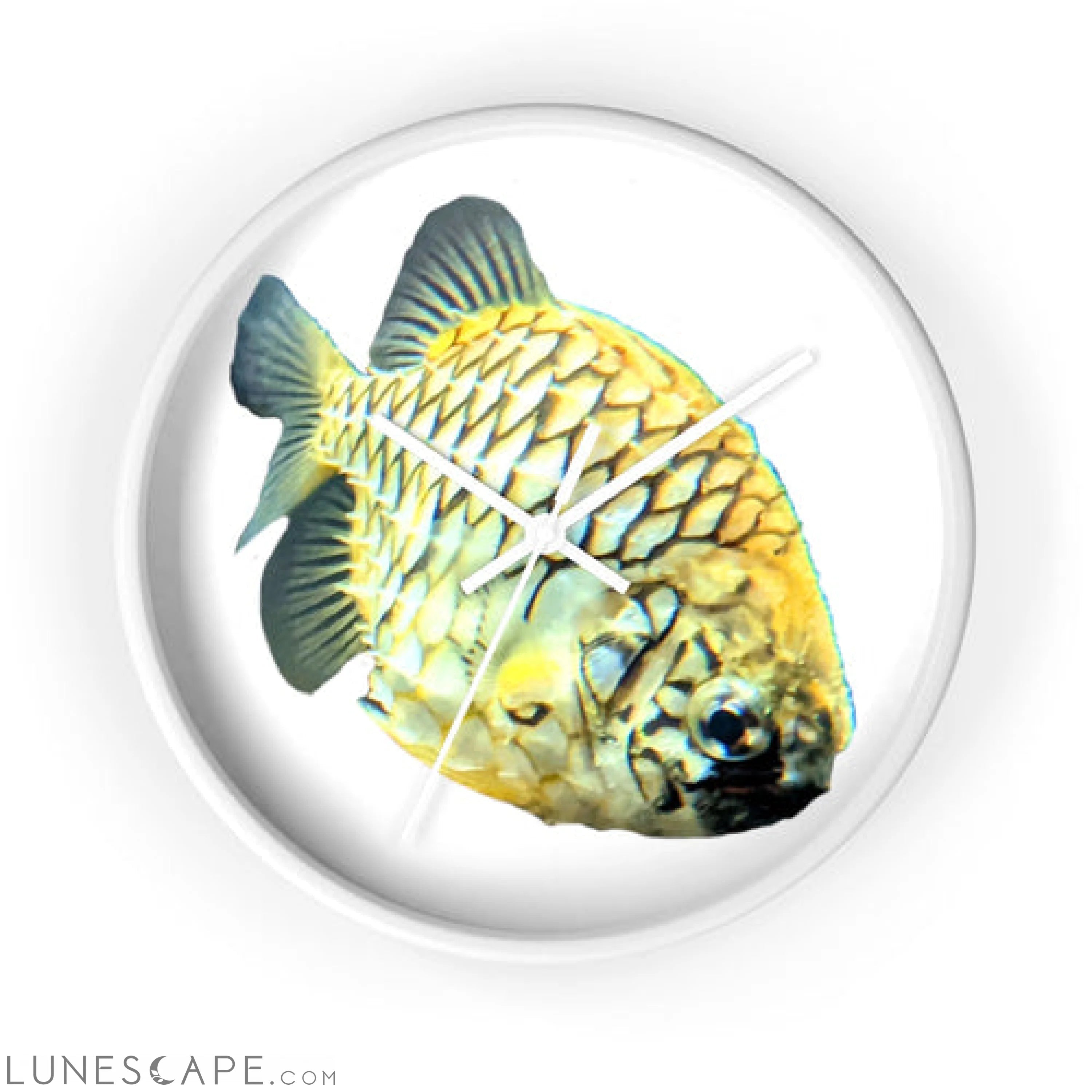 Pineapple Fish Wall clock LUNESCAPE