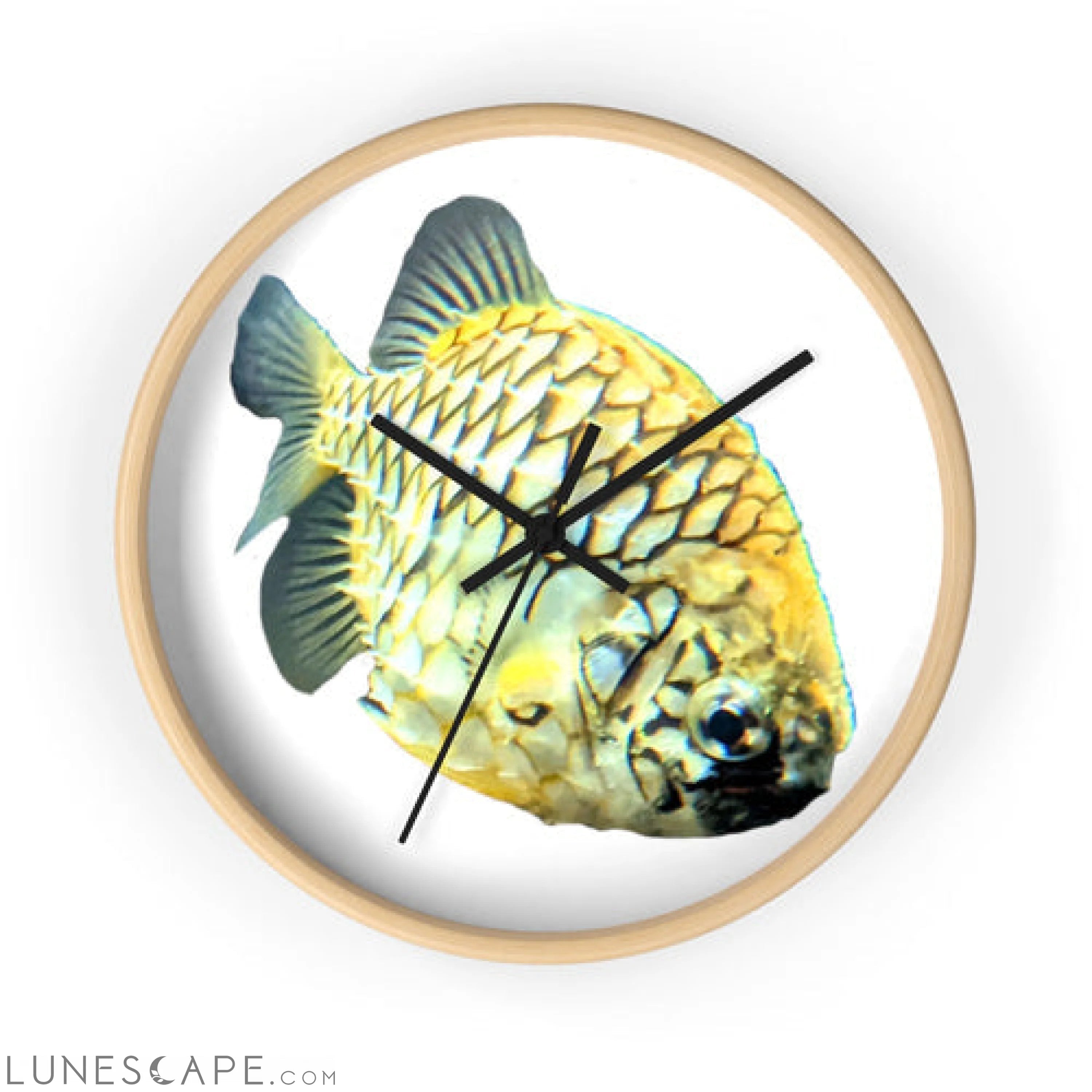 Pineapple Fish Wall clock LUNESCAPE