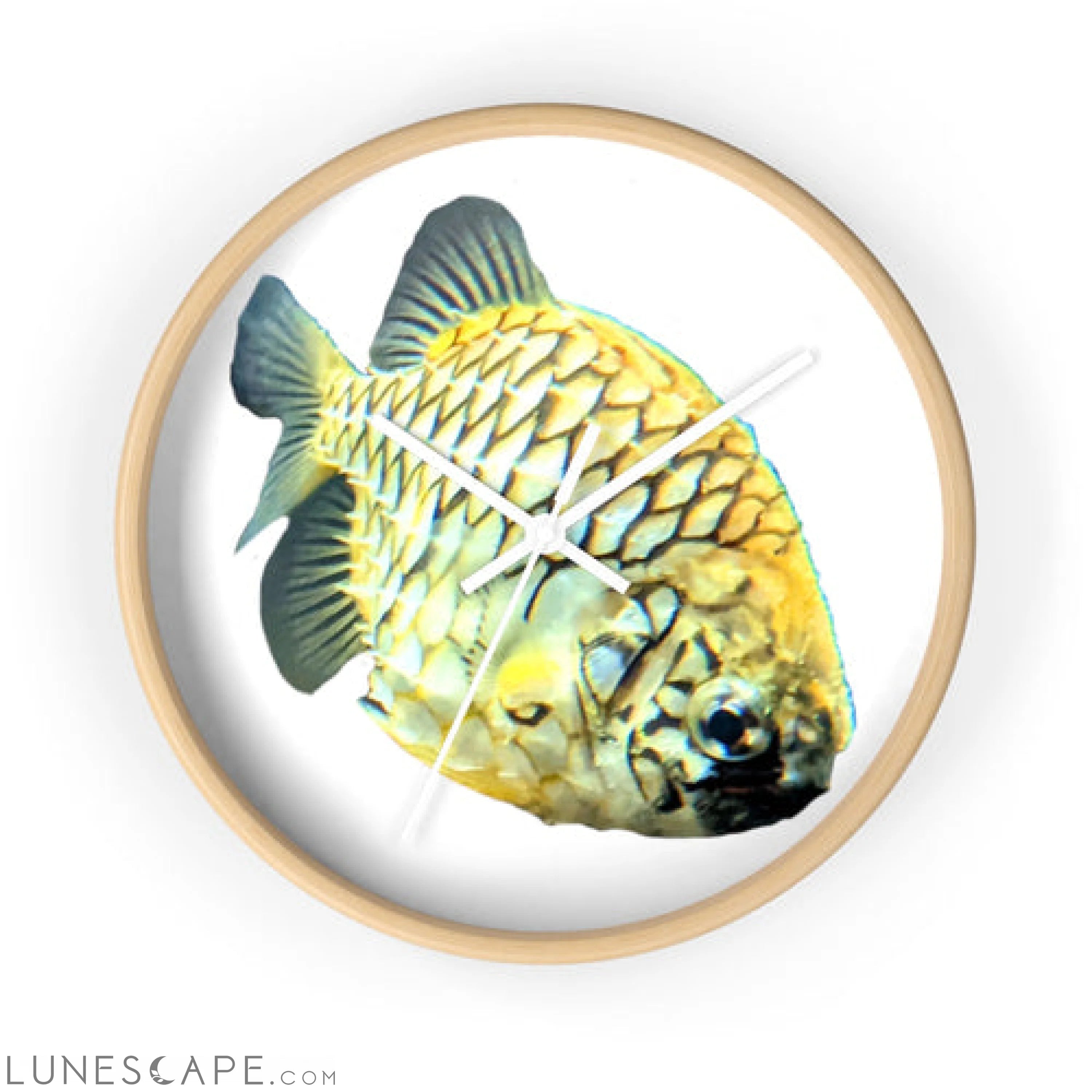 Pineapple Fish Wall clock LUNESCAPE