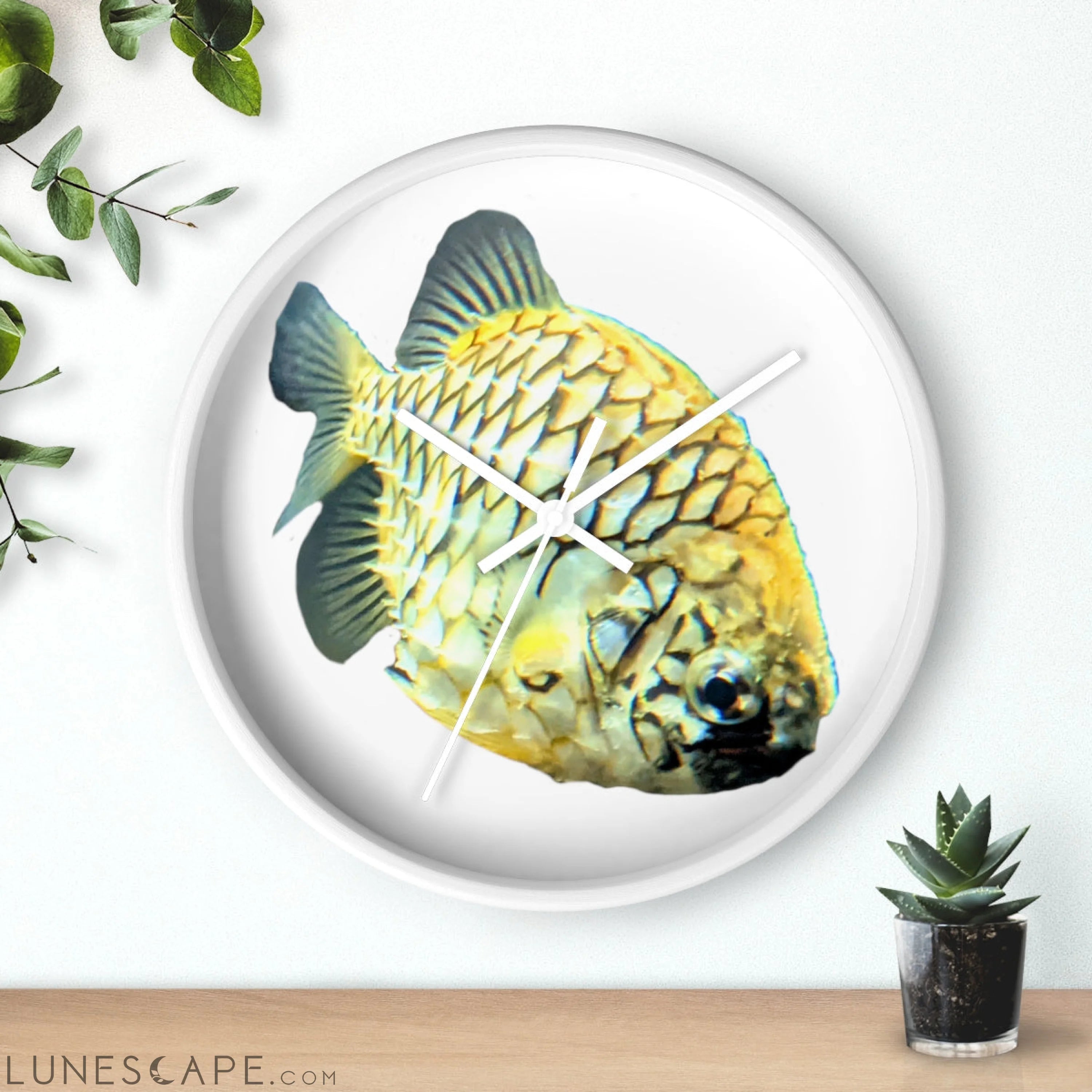 Pineapple Fish Wall clock LUNESCAPE