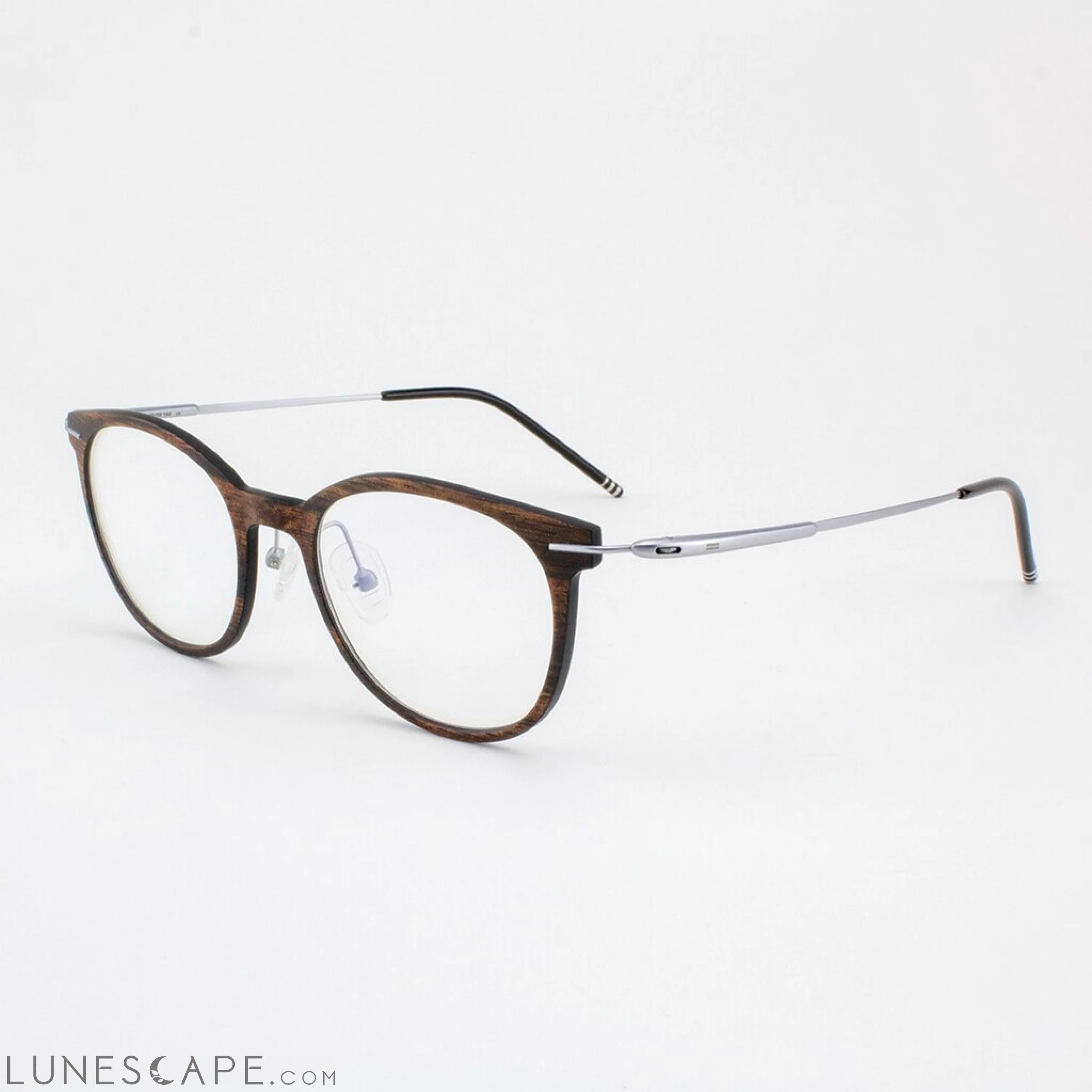 Pinellas - Featherlight Titanium & Wood Eyeglasses LUNESCAPE