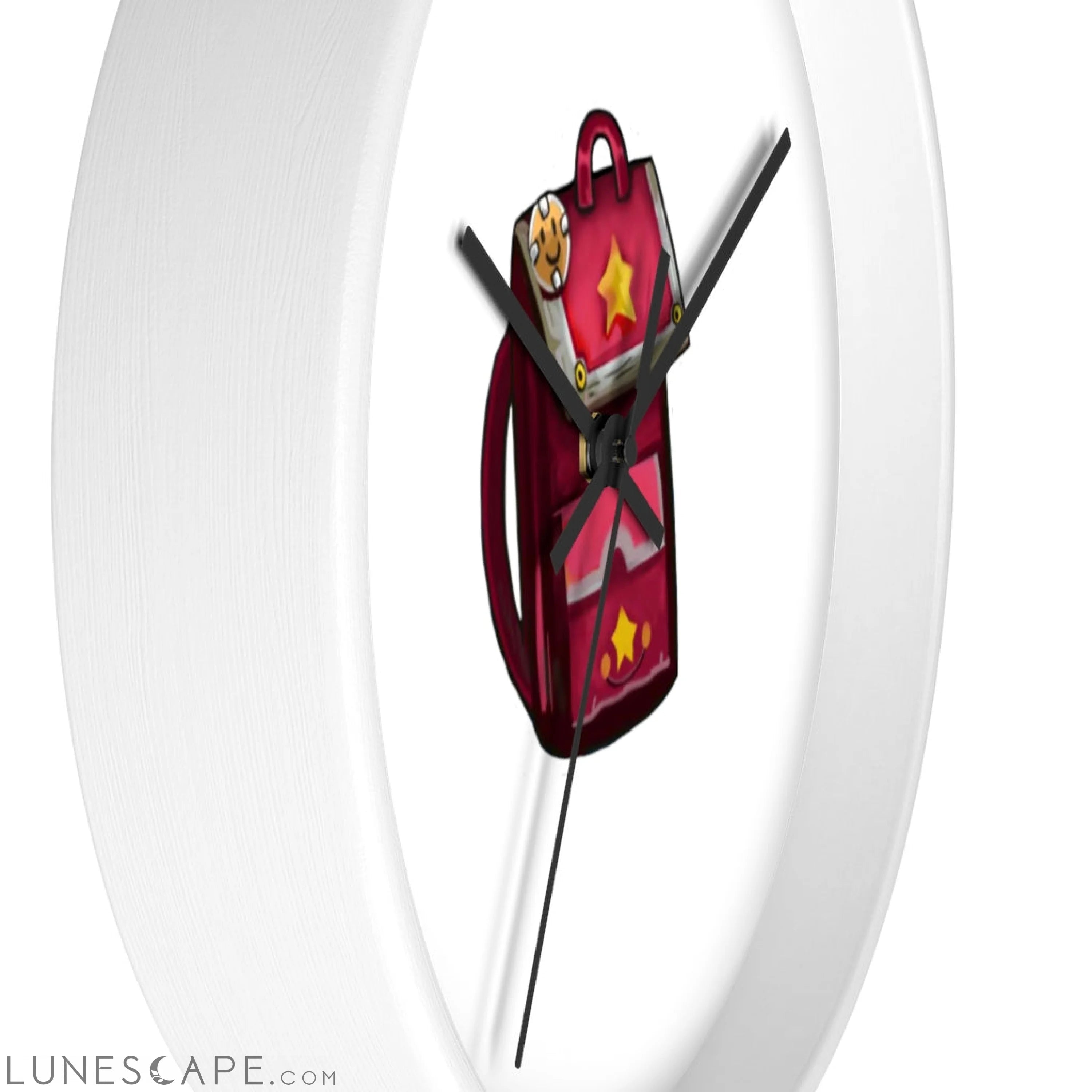 Pink Bag Wall clock LUNESCAPE