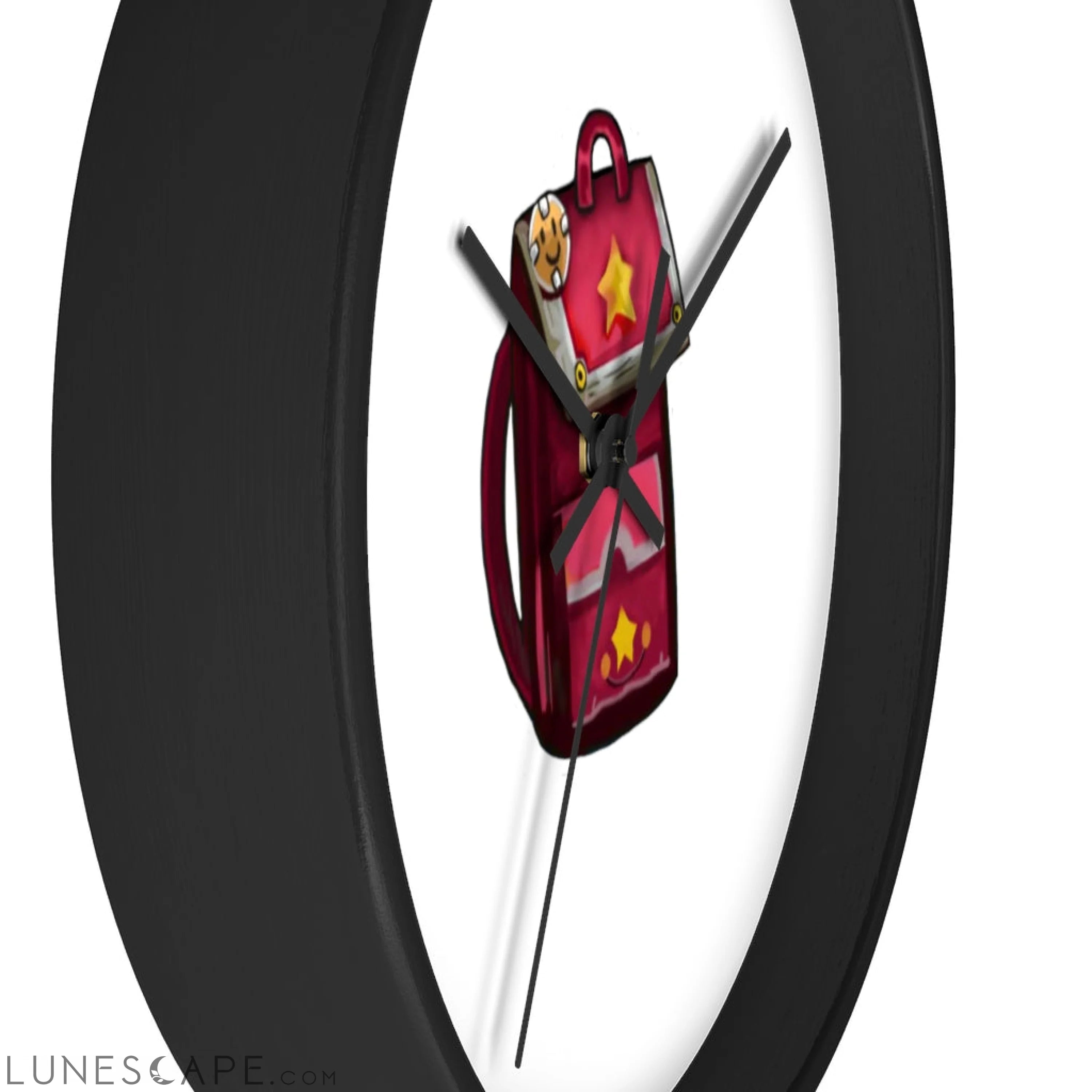Pink Bag Wall clock LUNESCAPE