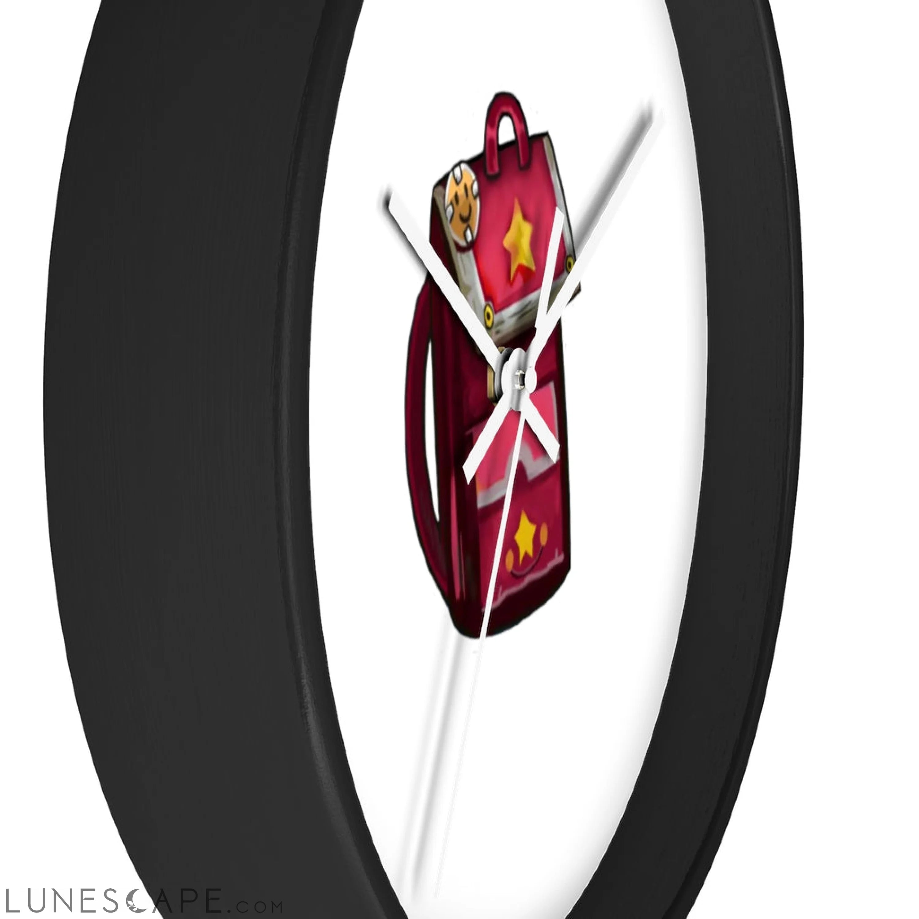 Pink Bag Wall clock LUNESCAPE