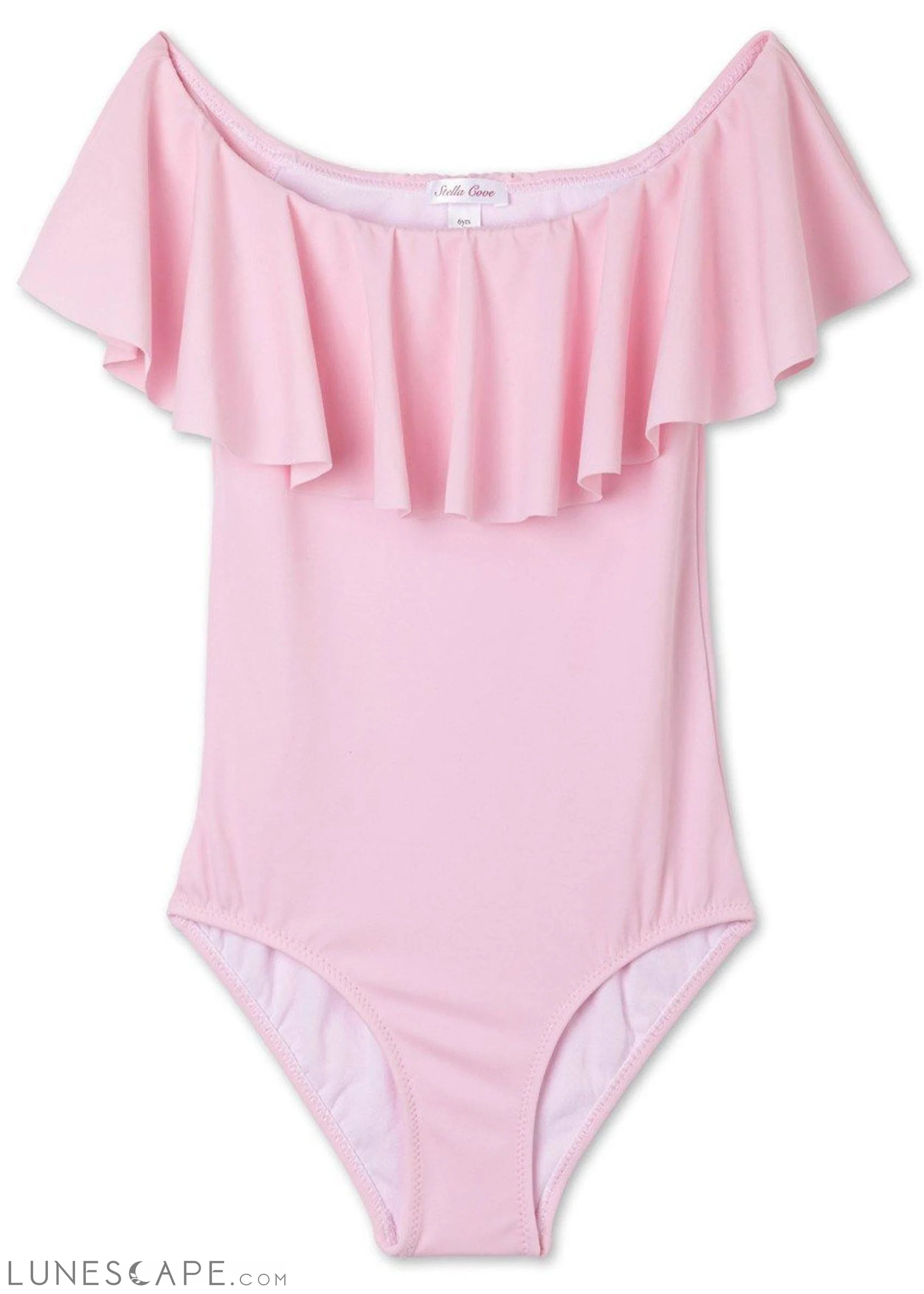 Pink Draped Bathing Suit LUNESCAPE