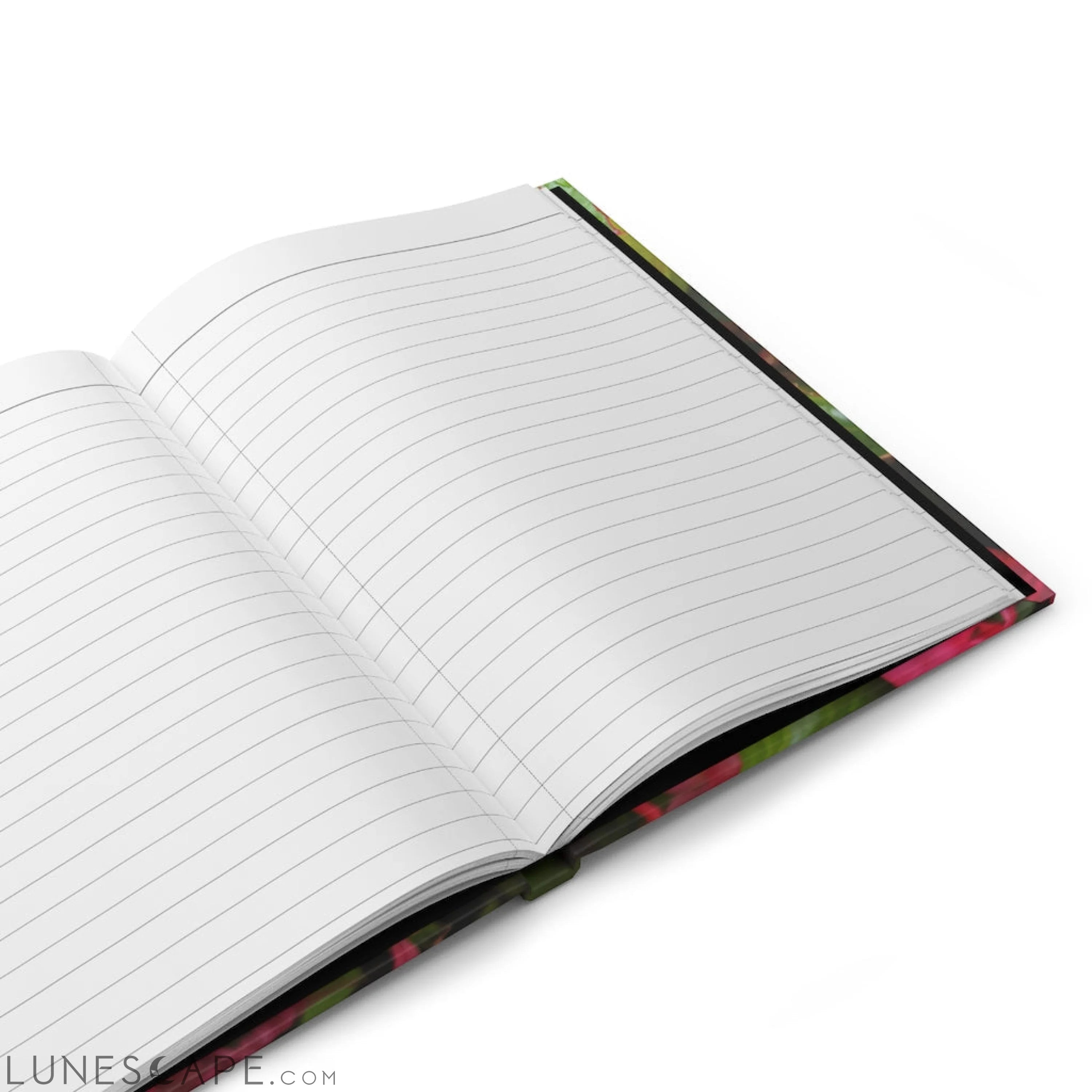 Pink Flowers Hardcover Journal Matte LUNESCAPE