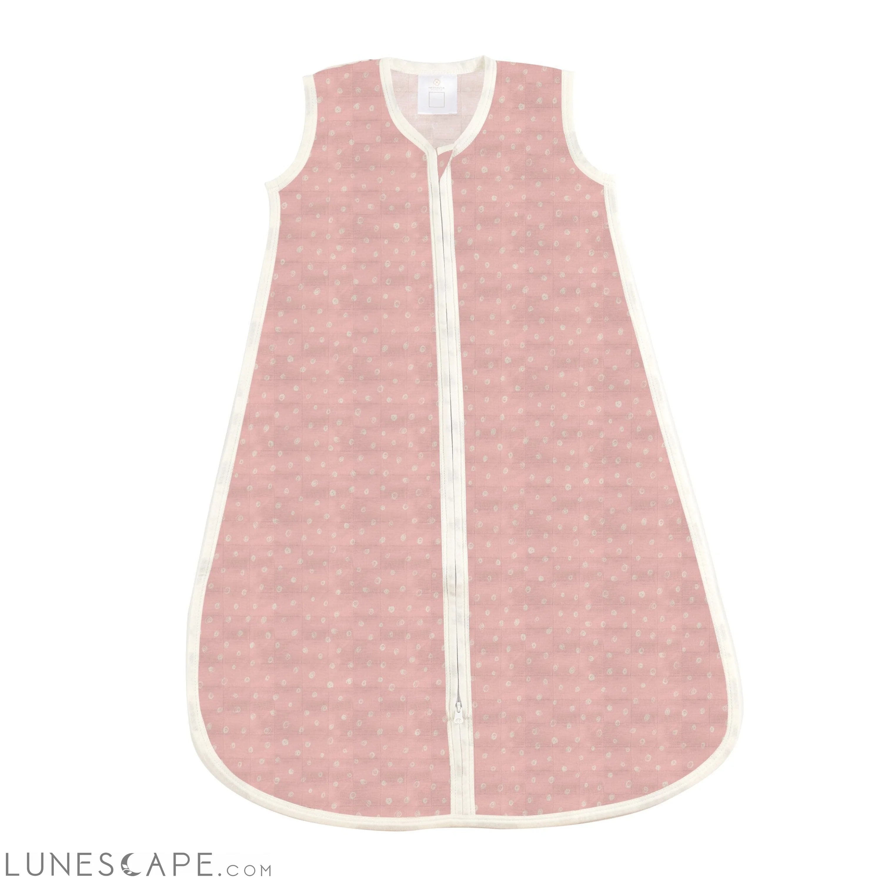 Pink Pearl Polka Dot Bamboo Sleep Sack LUNESCAPE