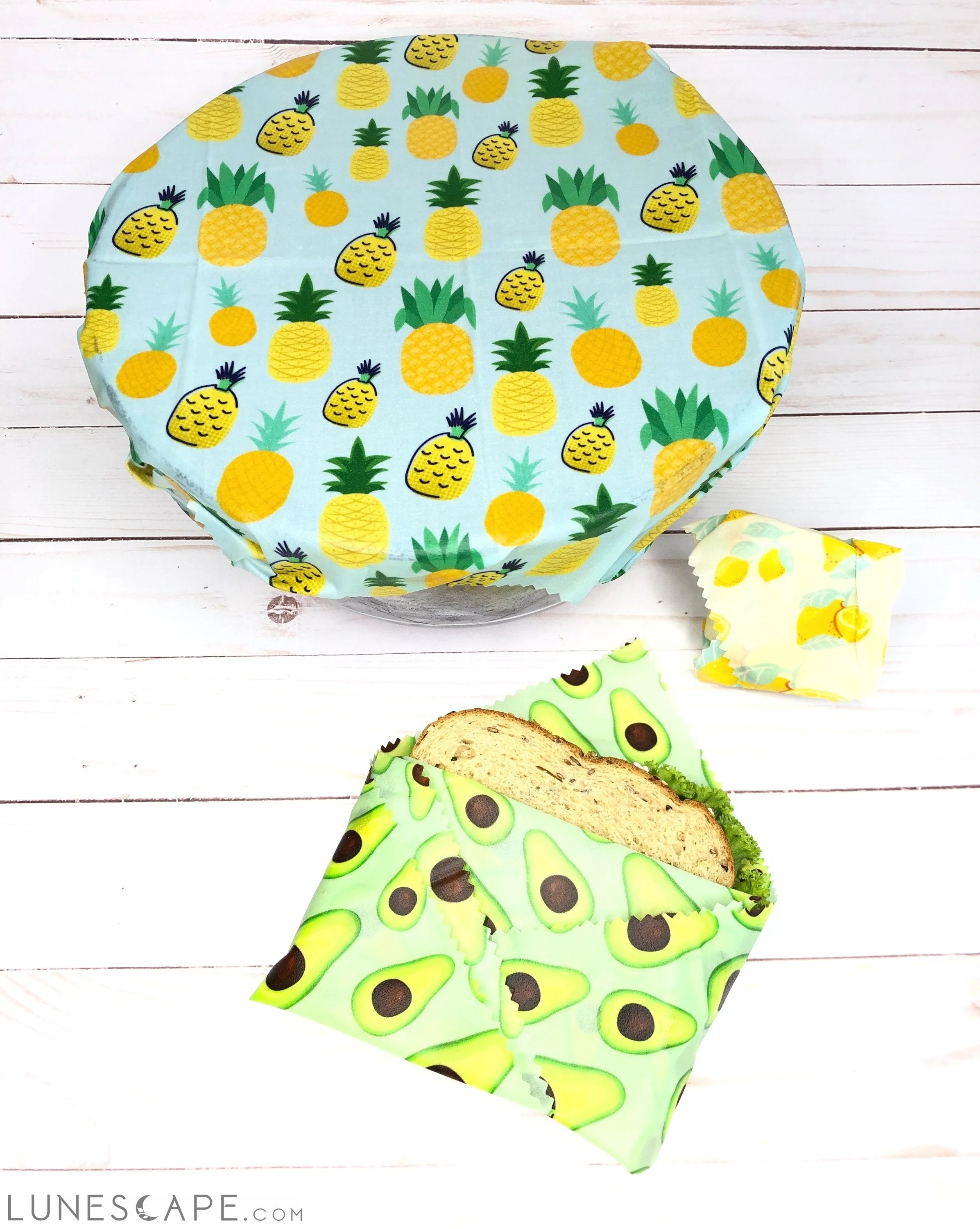 Plant Based Wax Food Wraps 3-Pack LUNESCAPE
